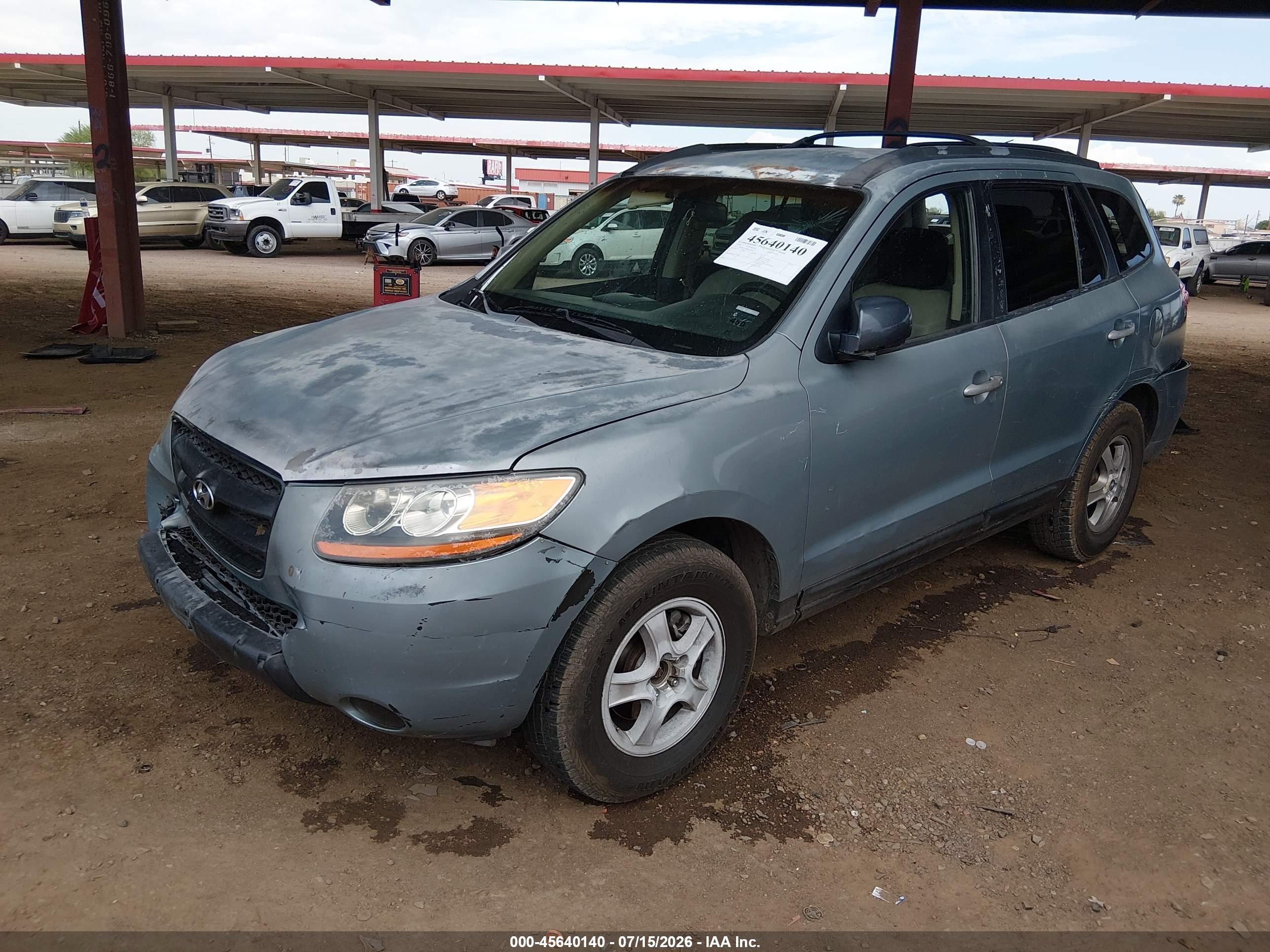 2008 Hyundai Santa Fe Gls Gray vin: 5NMSG13D08H173893