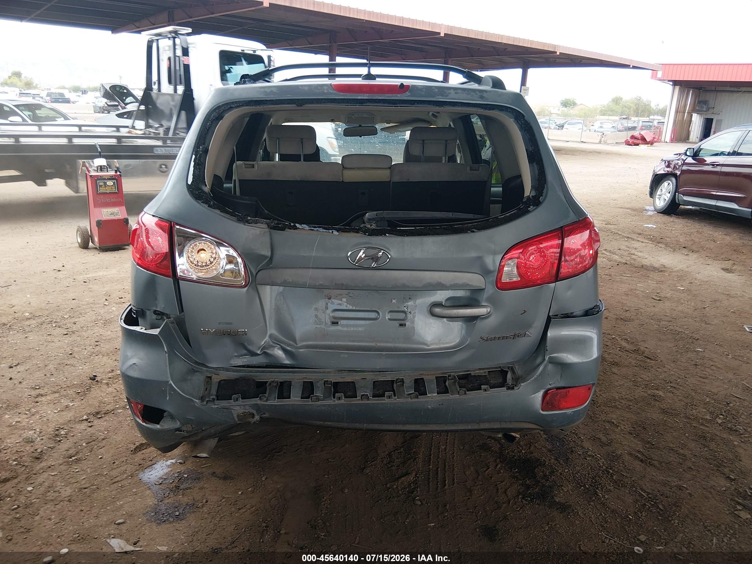 2008 Hyundai Santa Fe Gls Gray vin: 5NMSG13D08H173893