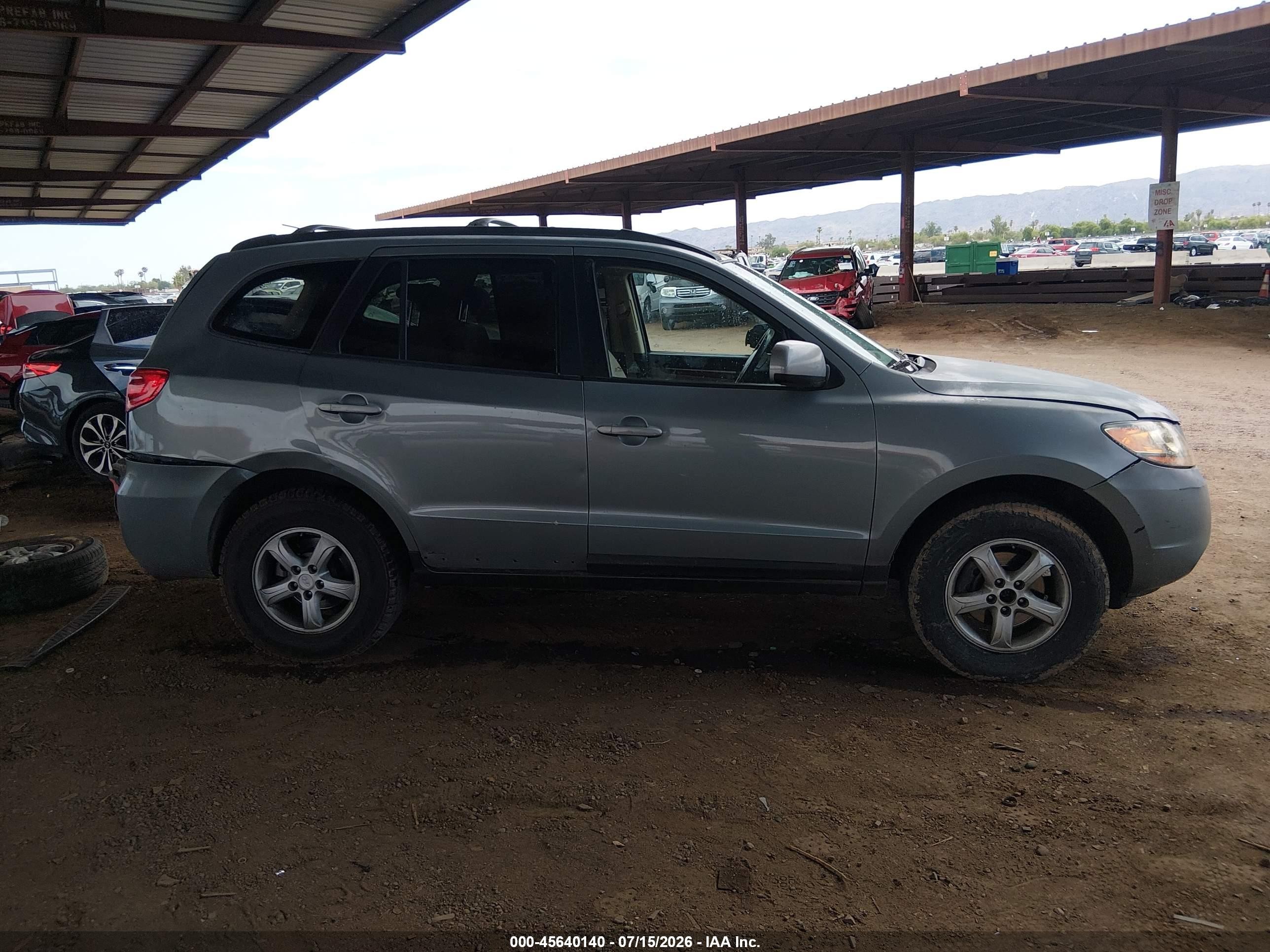 2008 Hyundai Santa Fe Gls Gray vin: 5NMSG13D08H173893