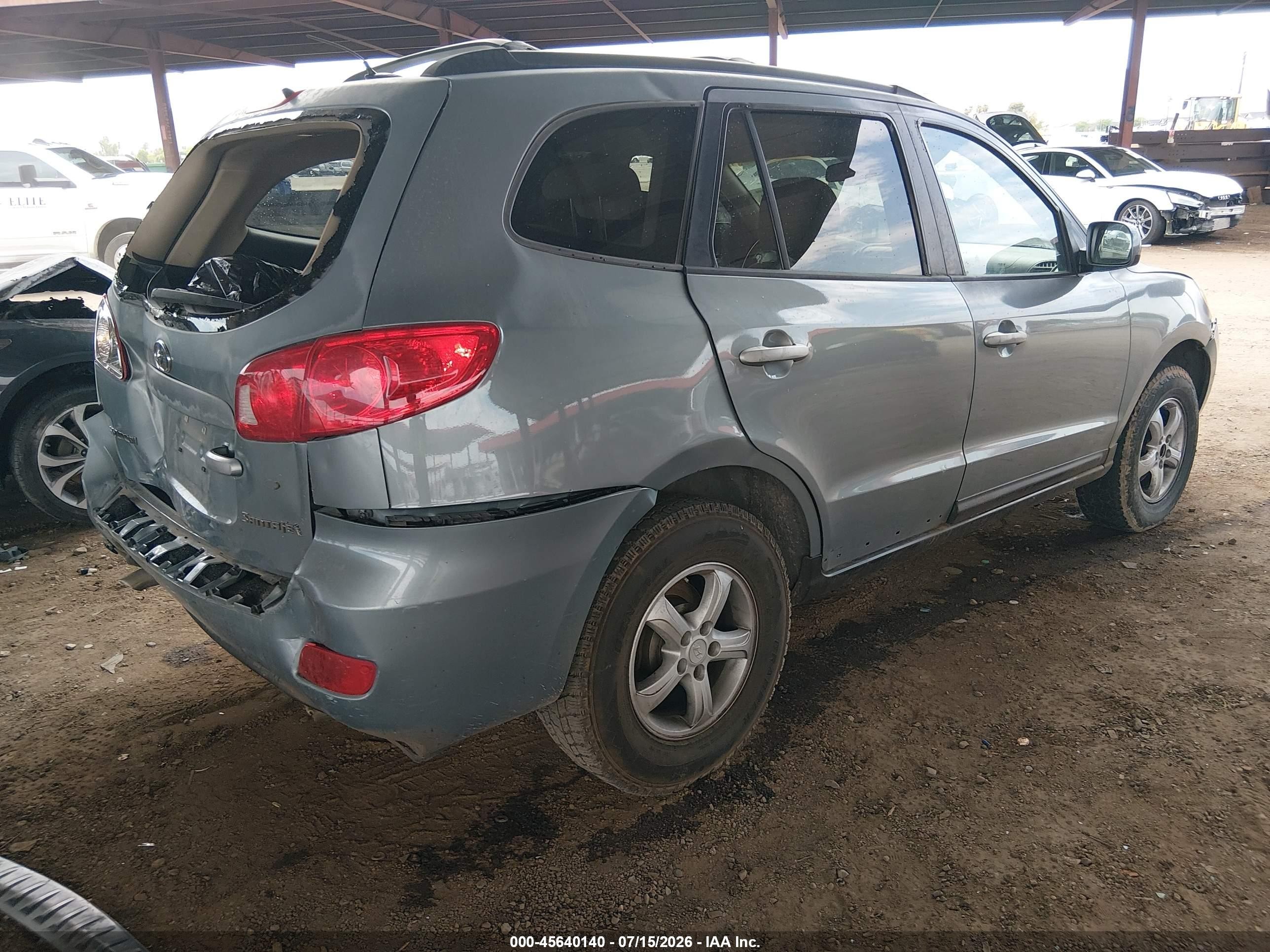 2008 Hyundai Santa Fe Gls Gray vin: 5NMSG13D08H173893