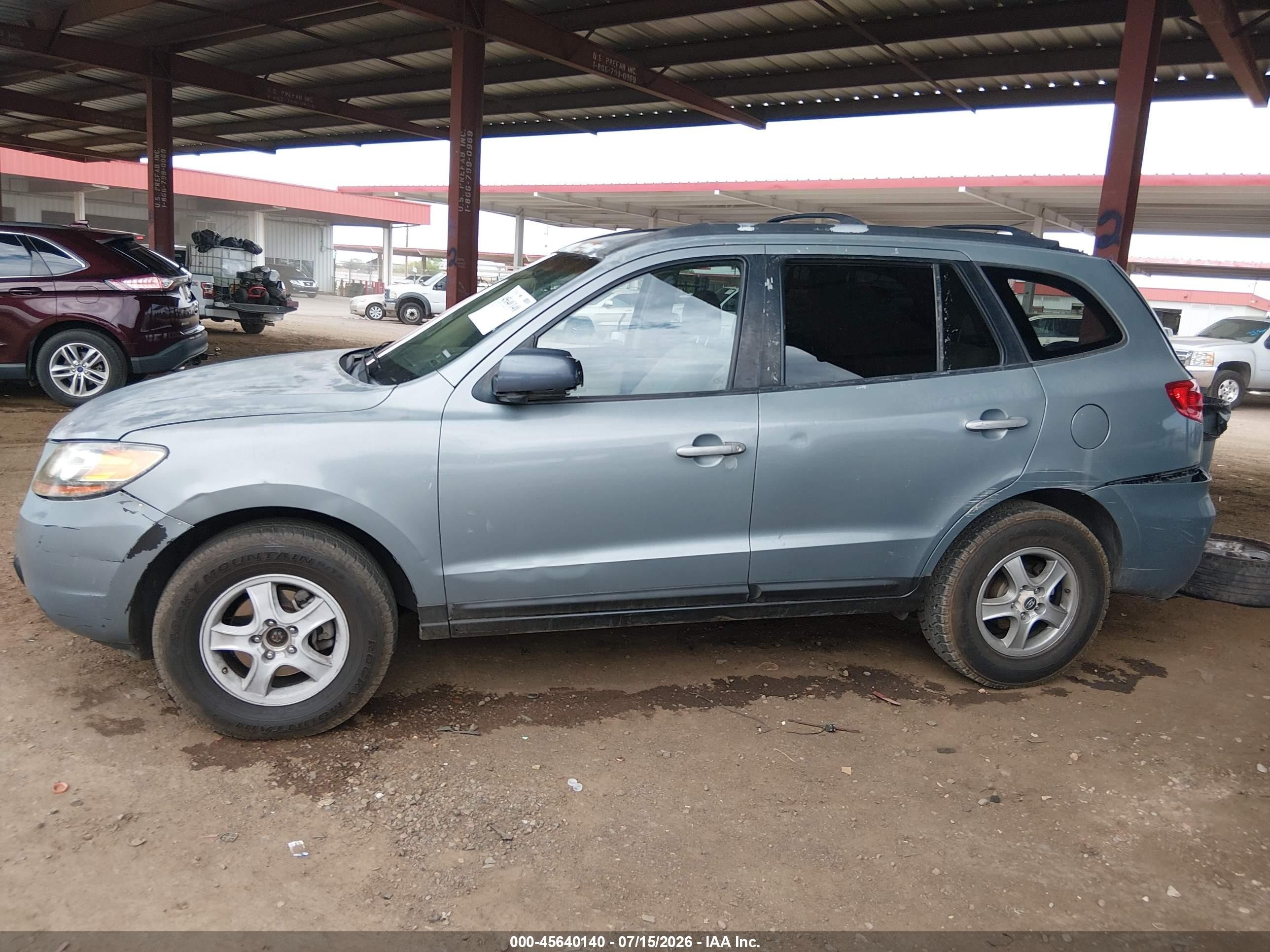 2008 Hyundai Santa Fe Gls Gray vin: 5NMSG13D08H173893