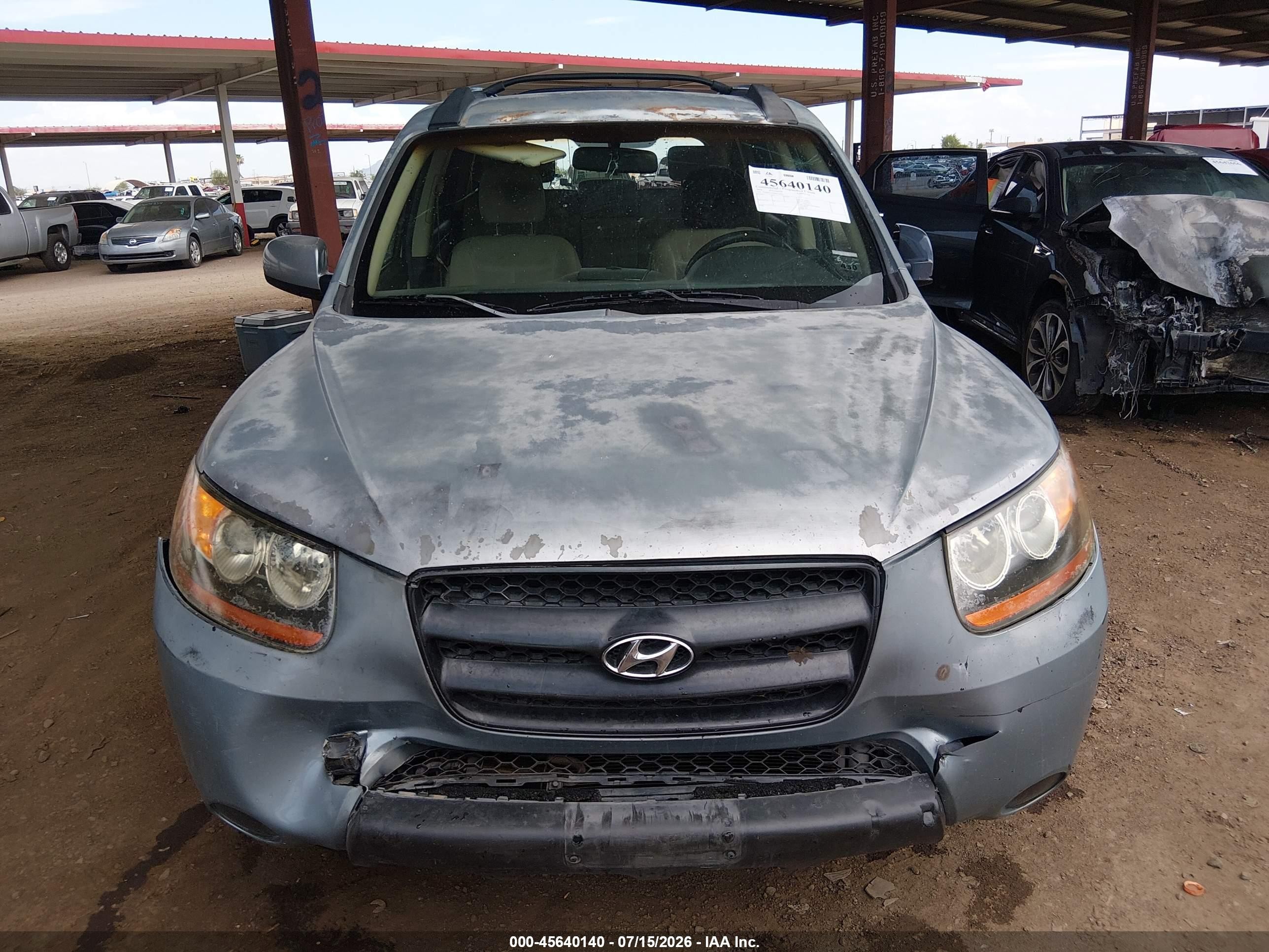 2008 Hyundai Santa Fe Gls Gray vin: 5NMSG13D08H173893