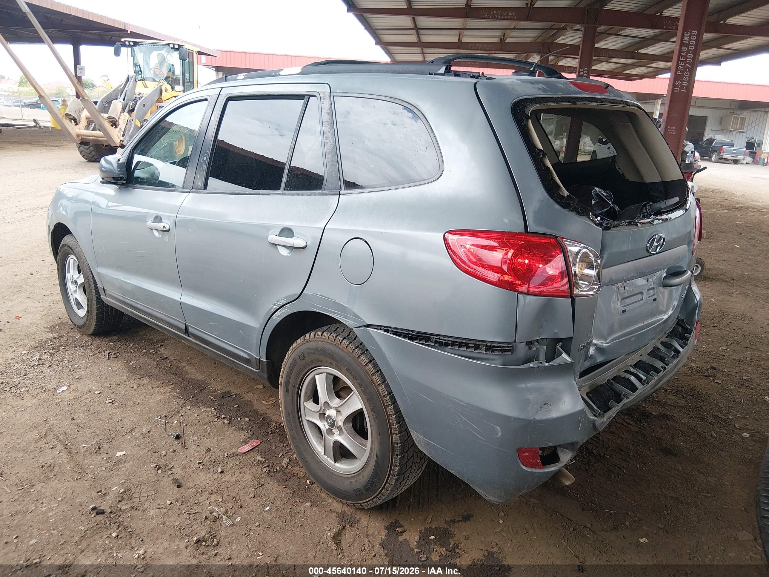 2008 Hyundai Santa Fe Gls Gray vin: 5NMSG13D08H173893