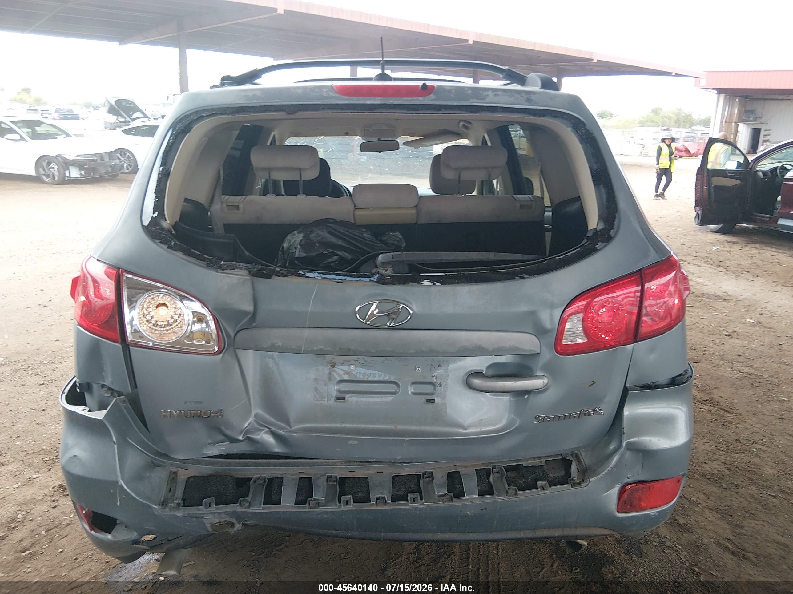 2008 Hyundai Santa Fe Gls Gray vin: 5NMSG13D08H173893