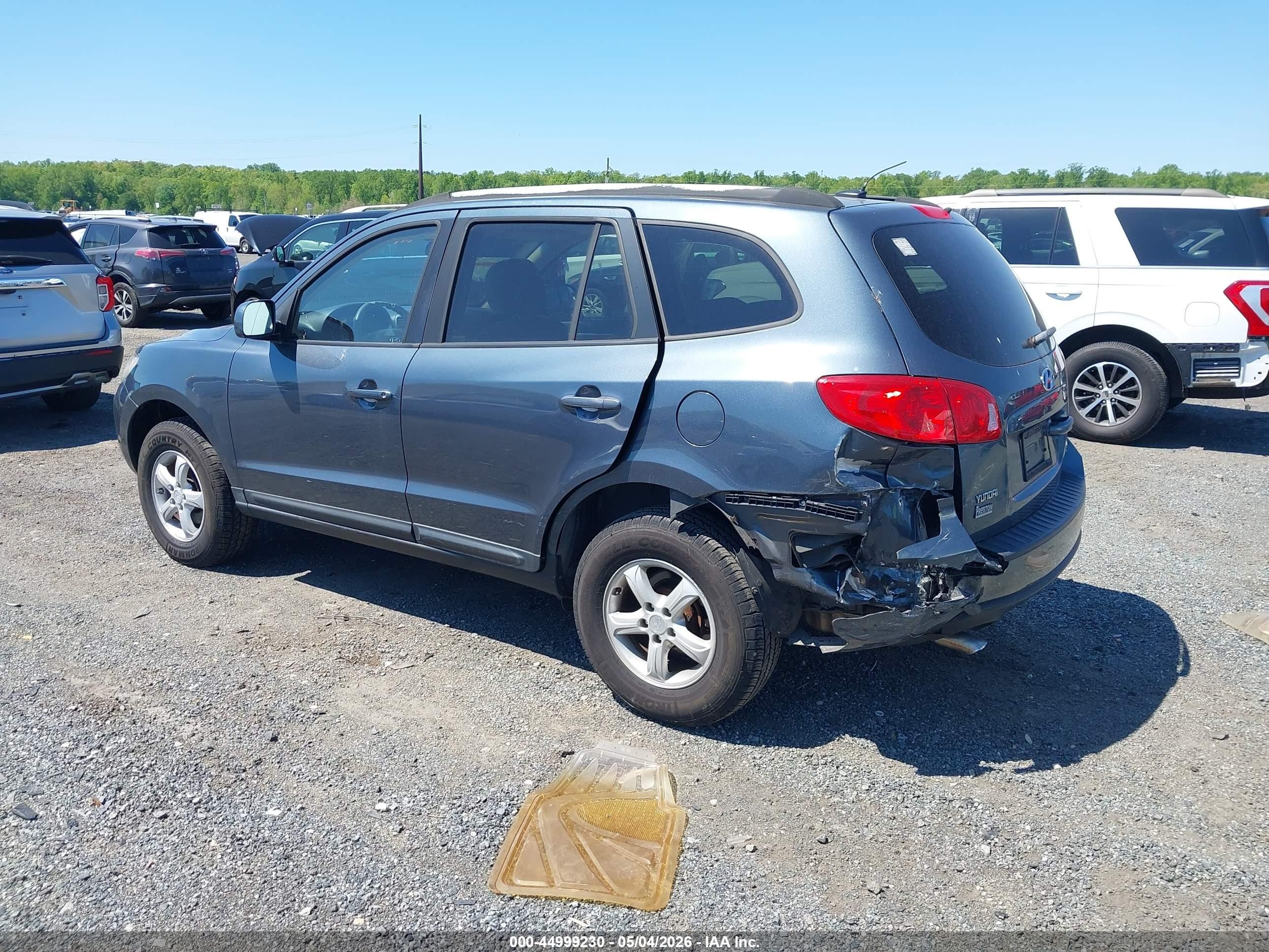 2008 Hyundai Santa Fe Gls Gray vin: 5NMSG13D08H185302
