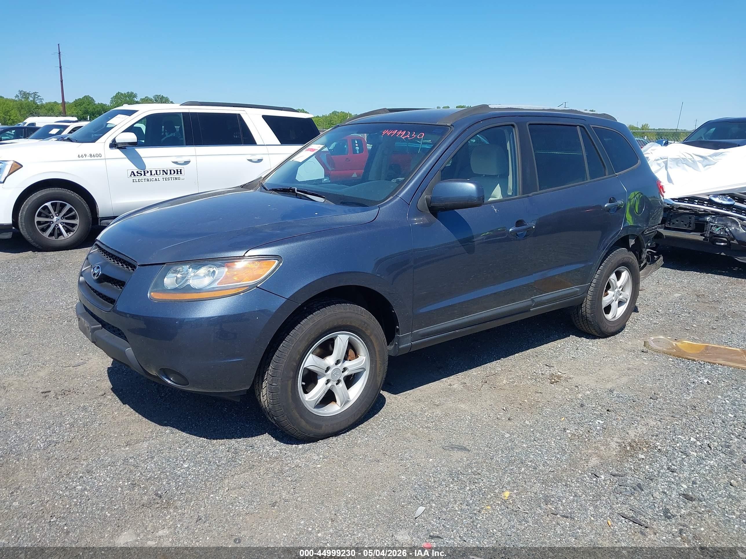 2008 Hyundai Santa Fe Gls Gray vin: 5NMSG13D08H185302