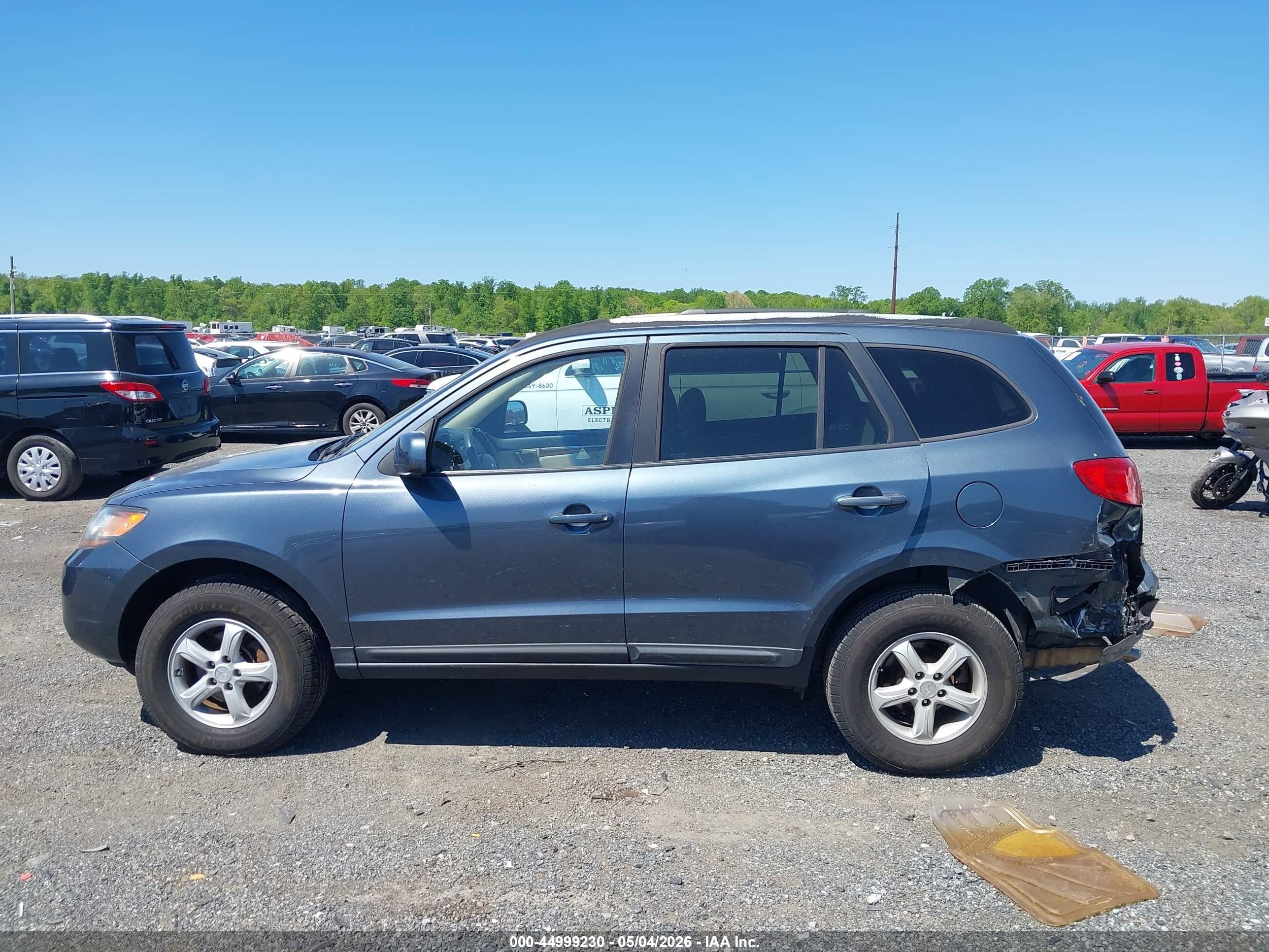 2008 Hyundai Santa Fe Gls Gray vin: 5NMSG13D08H185302
