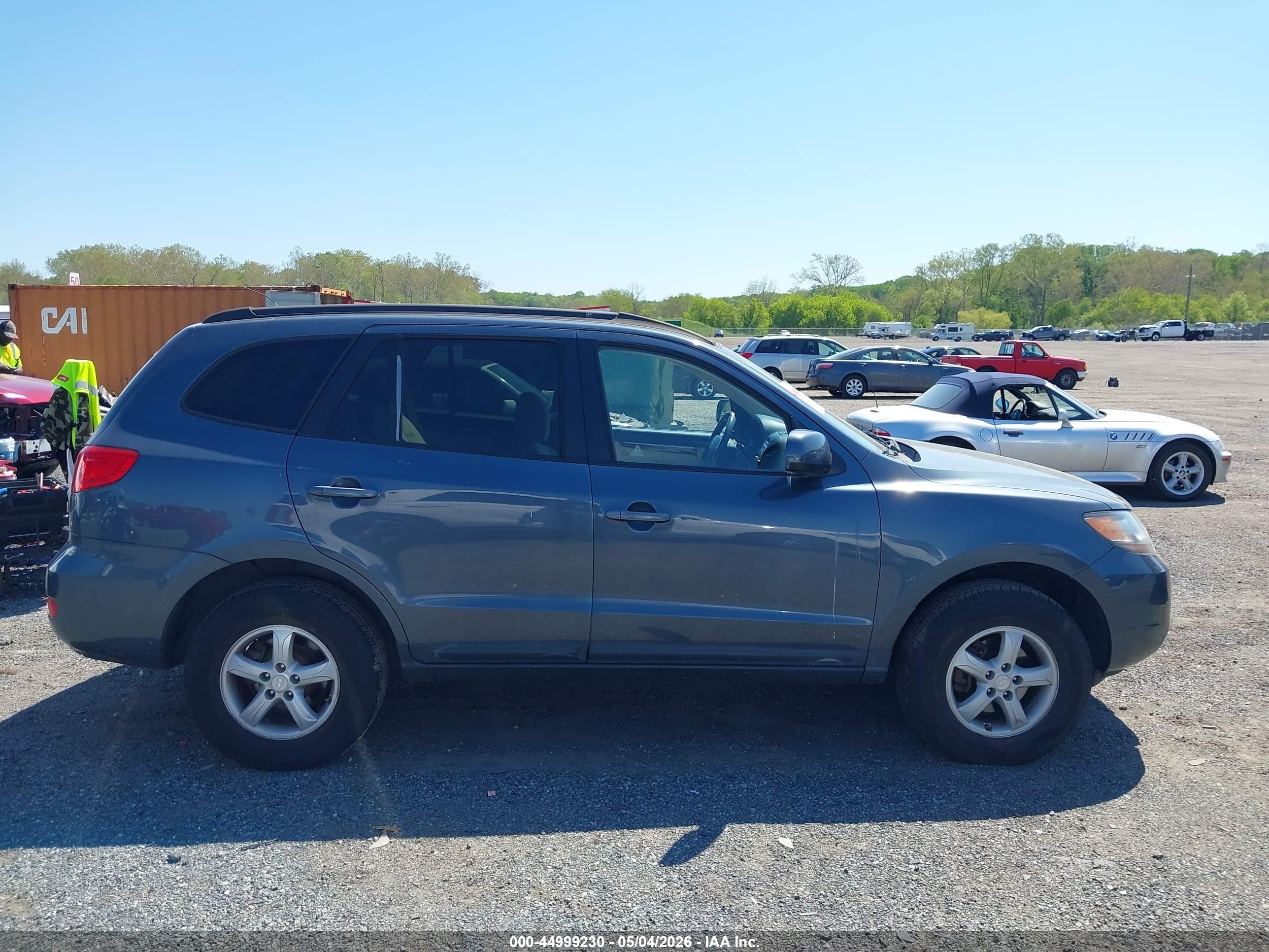 2008 Hyundai Santa Fe Gls Gray vin: 5NMSG13D08H185302