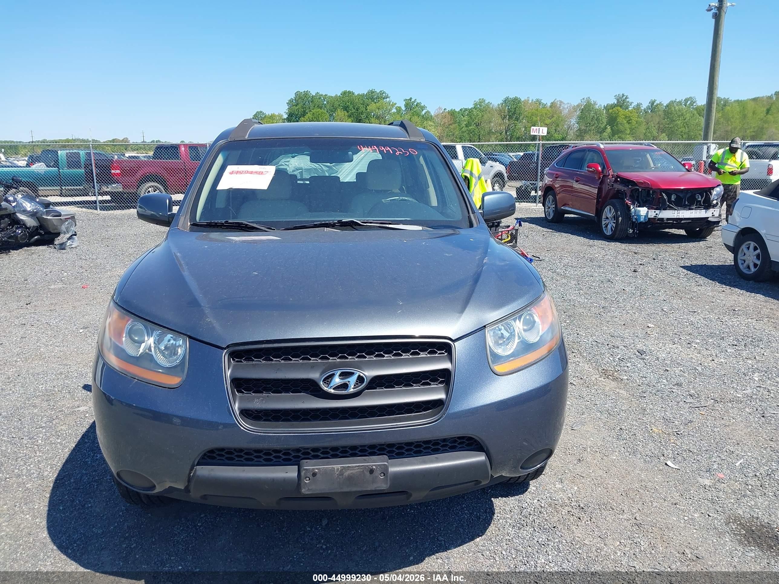 2008 Hyundai Santa Fe Gls Gray vin: 5NMSG13D08H185302