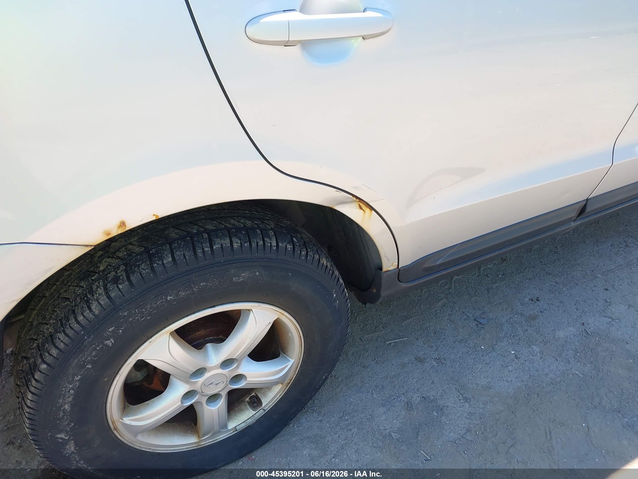 2008 Hyundai Santa Fe Gls Silver vin: 5NMSG13D08H191715