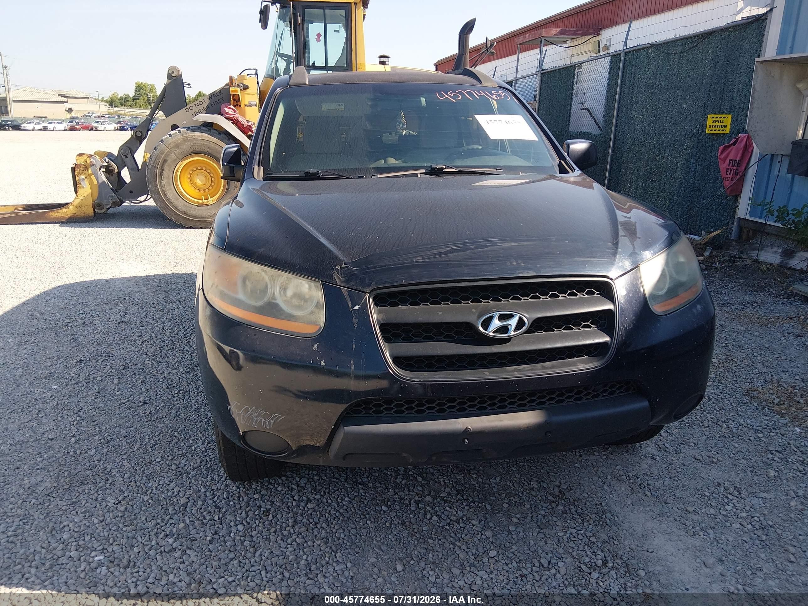 2008 Hyundai Santa Fe Gls Black vin: 5NMSG13D08H194839