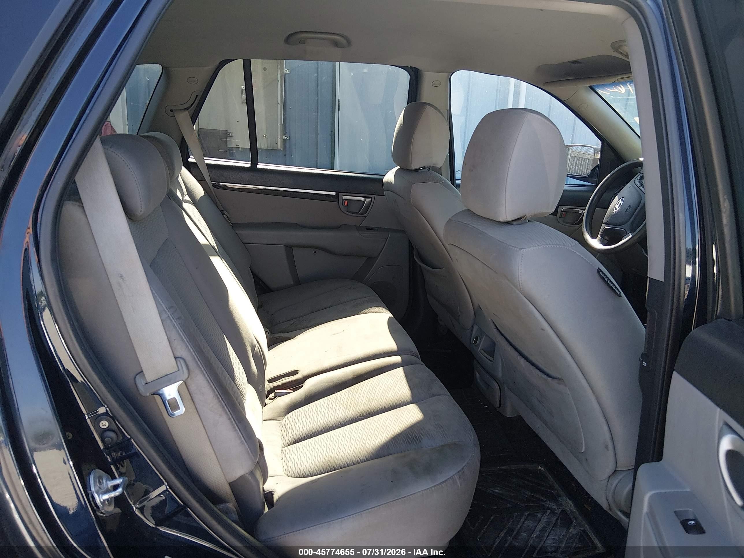 2008 Hyundai Santa Fe Gls Black vin: 5NMSG13D08H194839