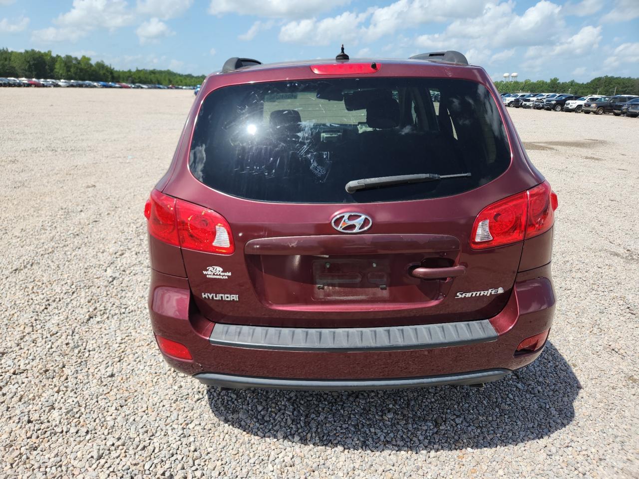 2009 Hyundai Santa Fe Gls Burgundy vin: 5NMSG13D09H247069
