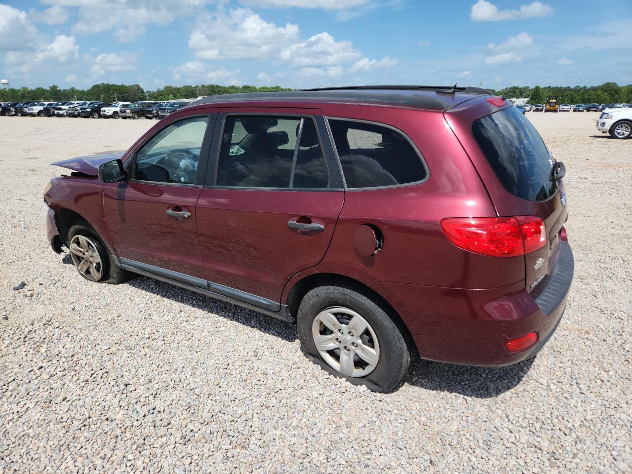 2009 Hyundai Santa Fe Gls Burgundy vin: 5NMSG13D09H247069