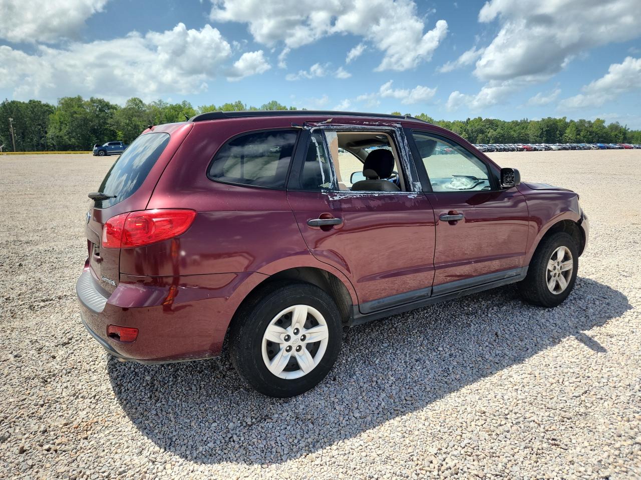 2009 Hyundai Santa Fe Gls Burgundy vin: 5NMSG13D09H247069