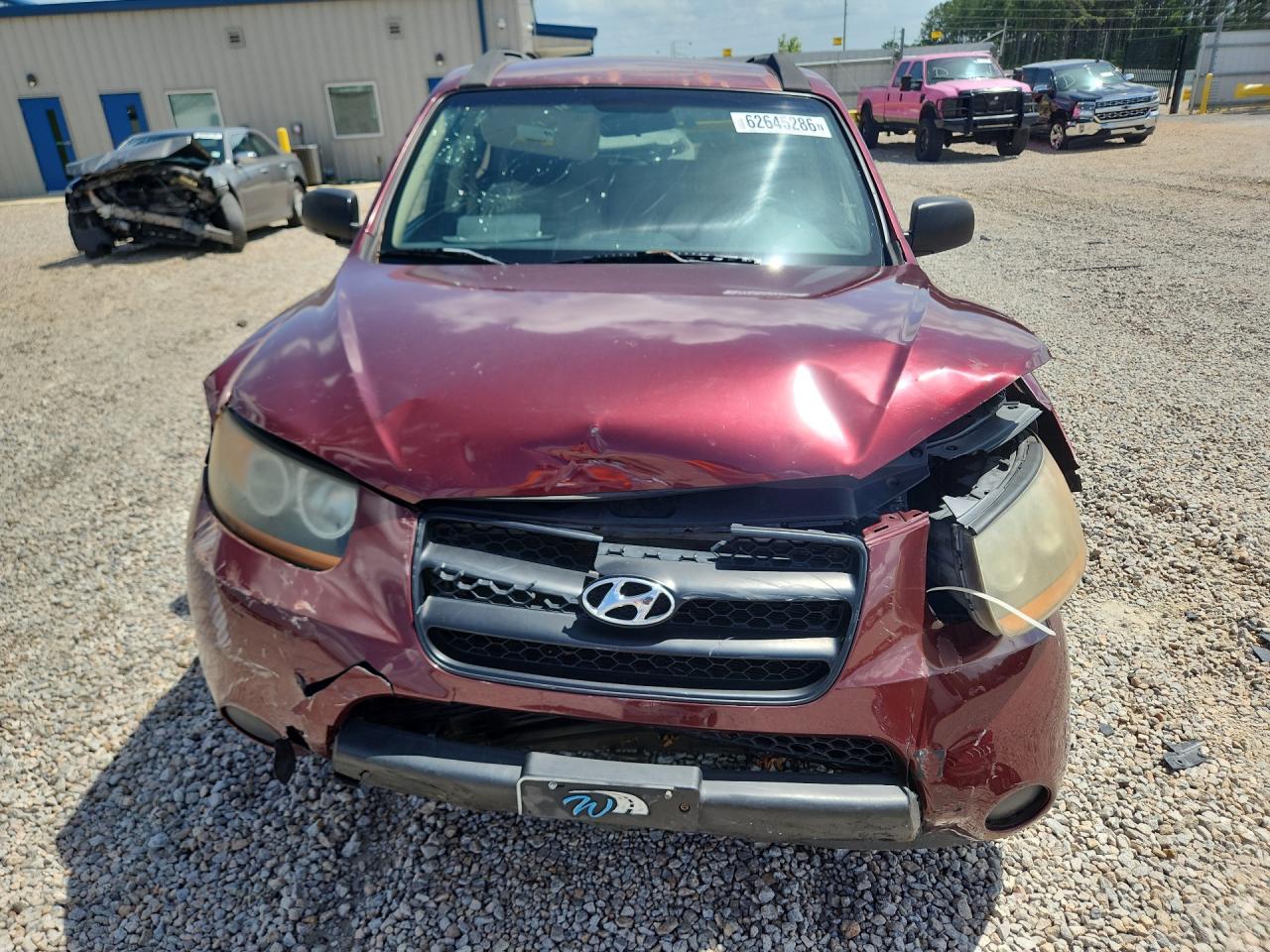 2009 Hyundai Santa Fe Gls Burgundy vin: 5NMSG13D09H247069