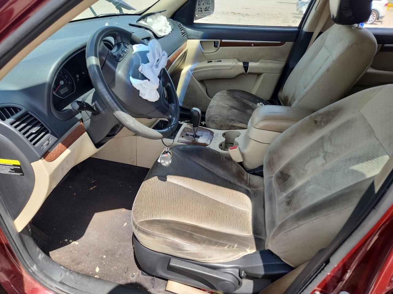 2009 Hyundai Santa Fe Gls Burgundy vin: 5NMSG13D09H247069