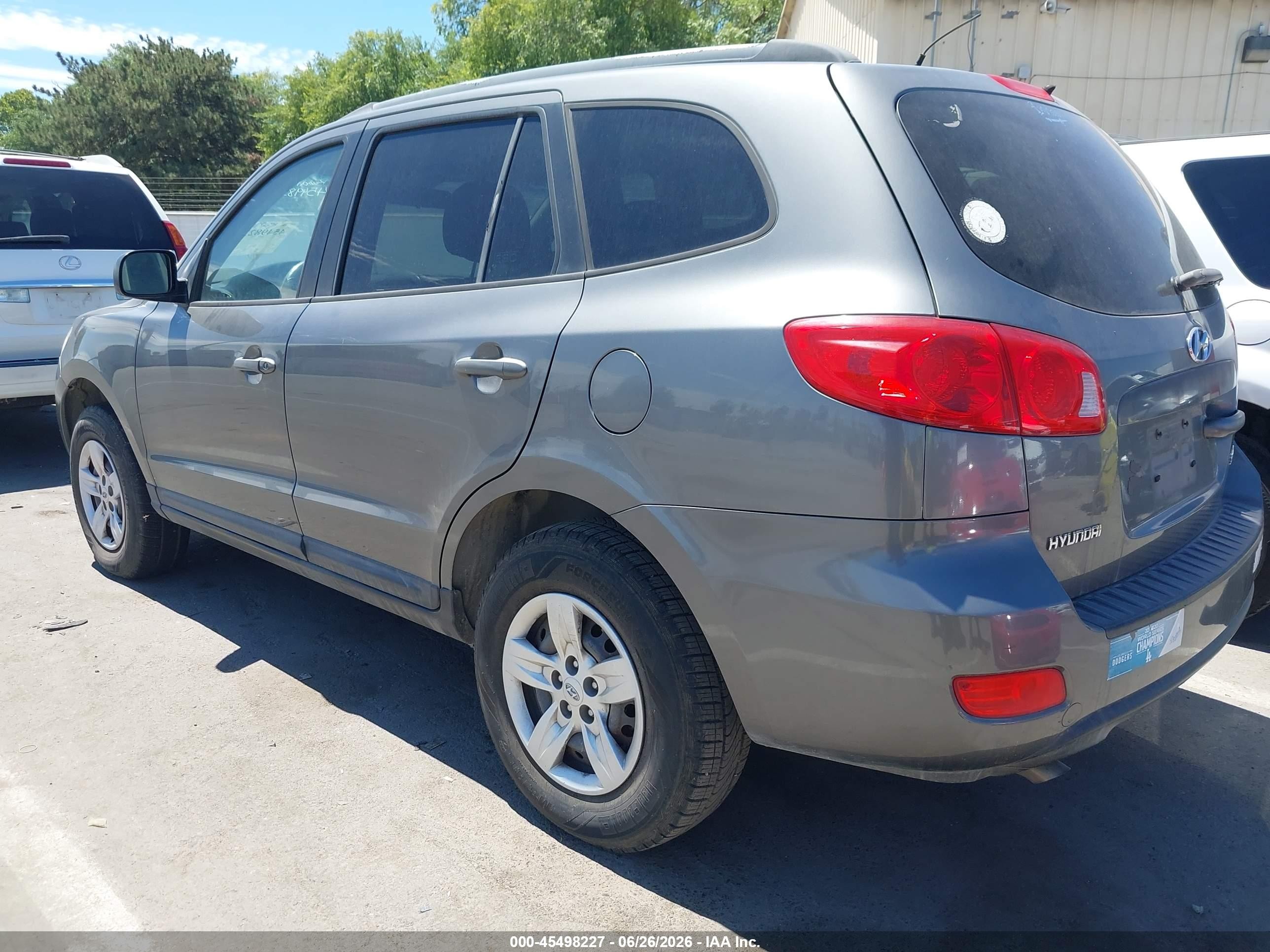 2009 Hyundai Santa Fe Gls Gray vin: 5NMSG13D09H265653