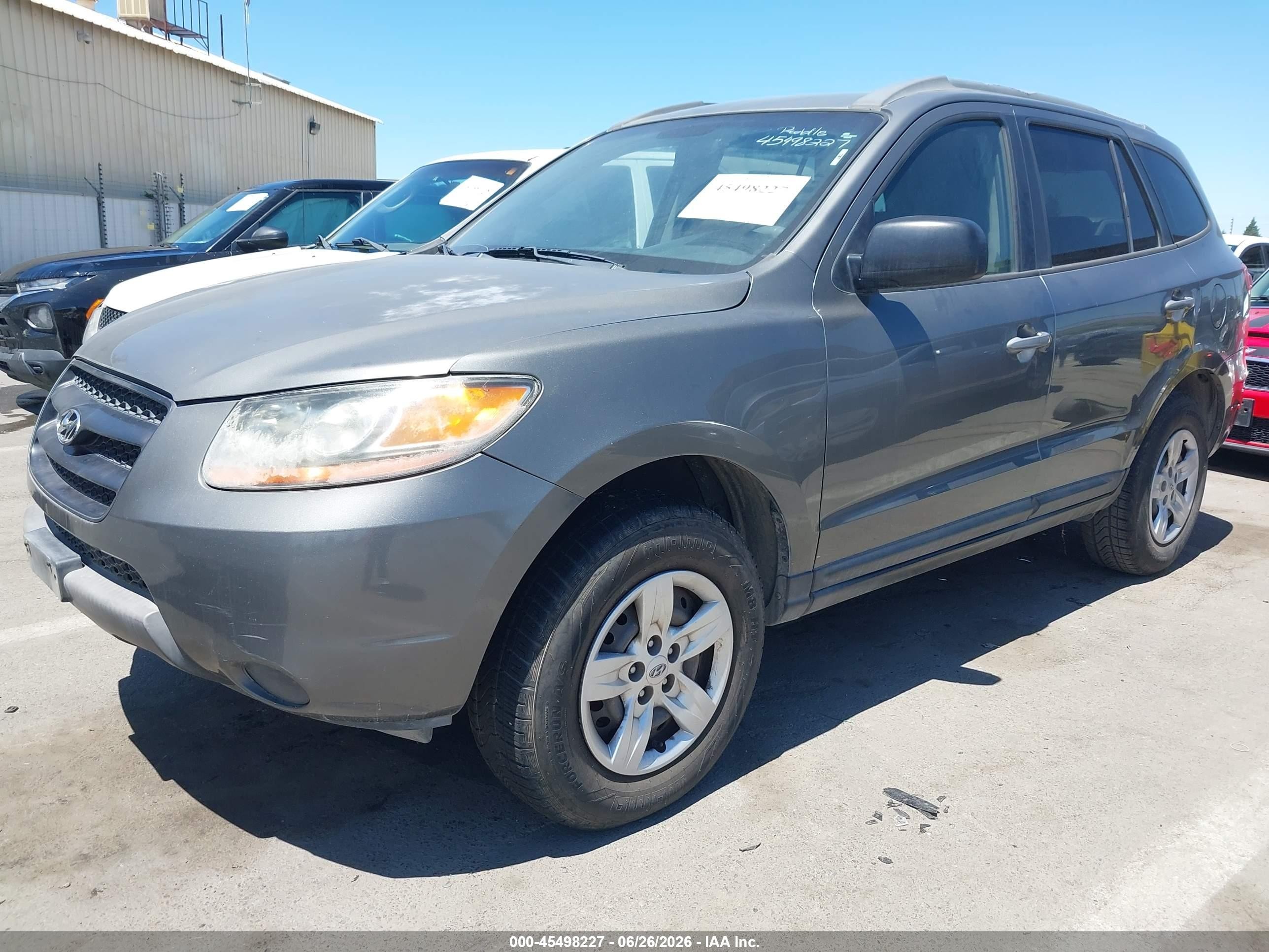 2009 Hyundai Santa Fe Gls Gray vin: 5NMSG13D09H265653