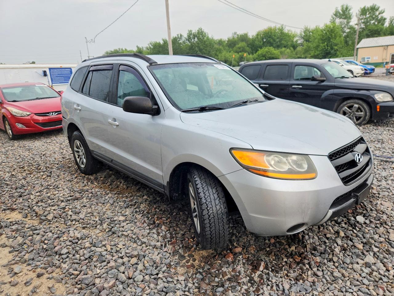 2009 Hyundai Santa Fe Gls Silver vin: 5NMSG13D09H300515