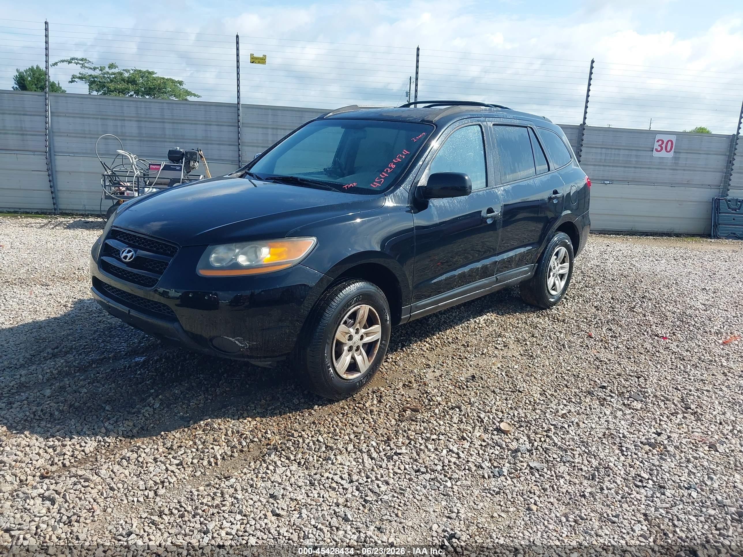 2009 Hyundai Santa Fe Gls Black vin: 5NMSG13D09H305259