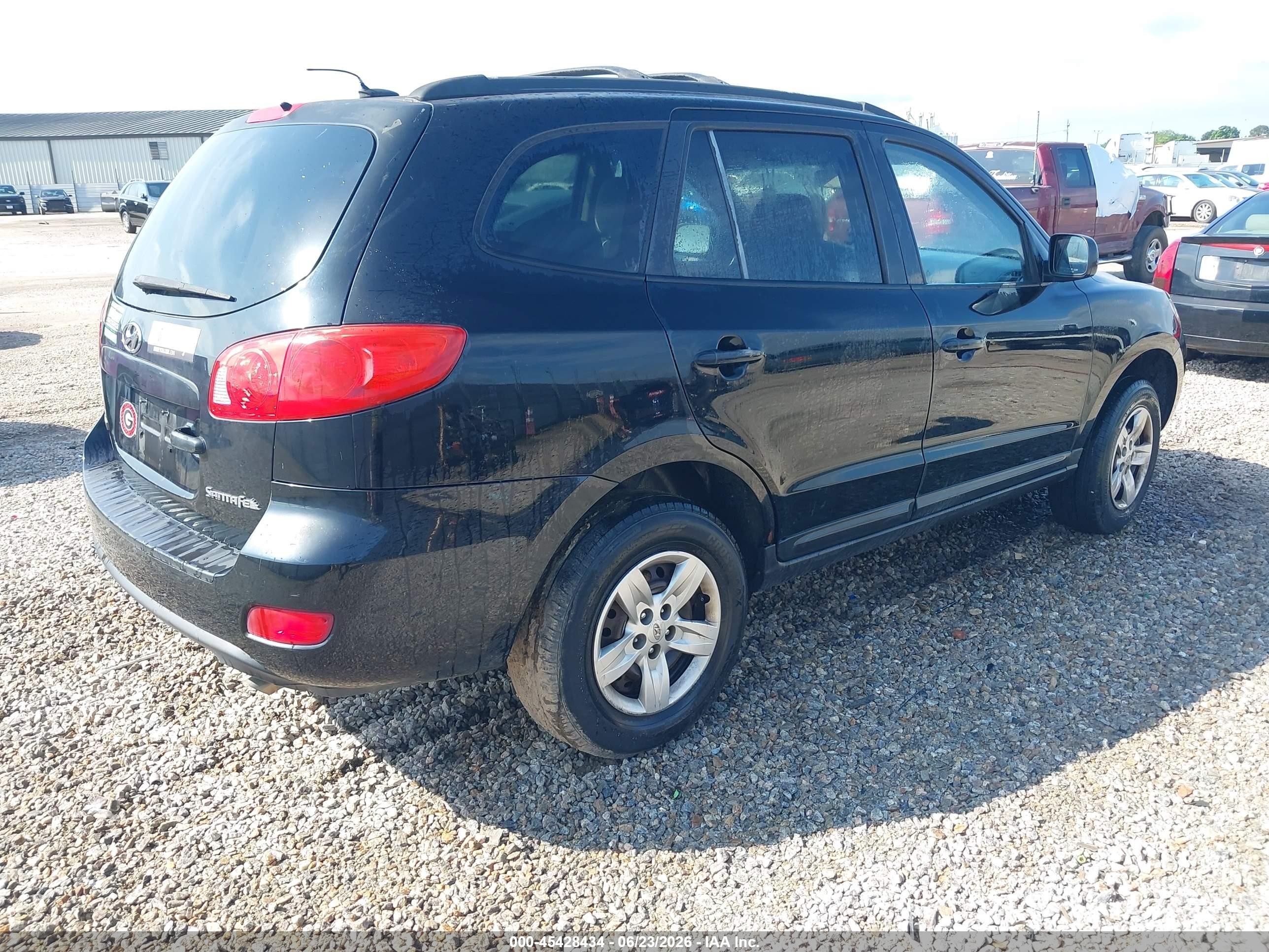 2009 Hyundai Santa Fe Gls Black vin: 5NMSG13D09H305259
