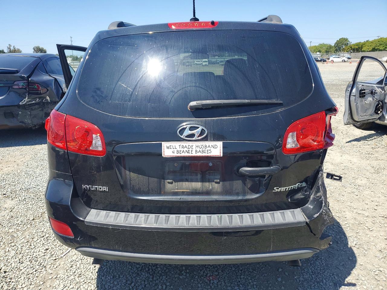 2009 Hyundai Santa Fe Gls Black vin: 5NMSG13D09H317816