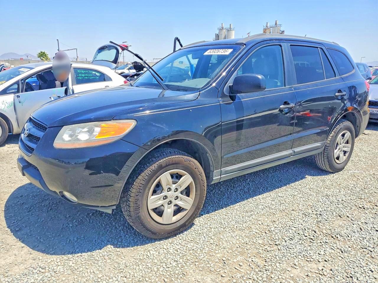 2009 Hyundai Santa Fe Gls Black vin: 5NMSG13D09H317816