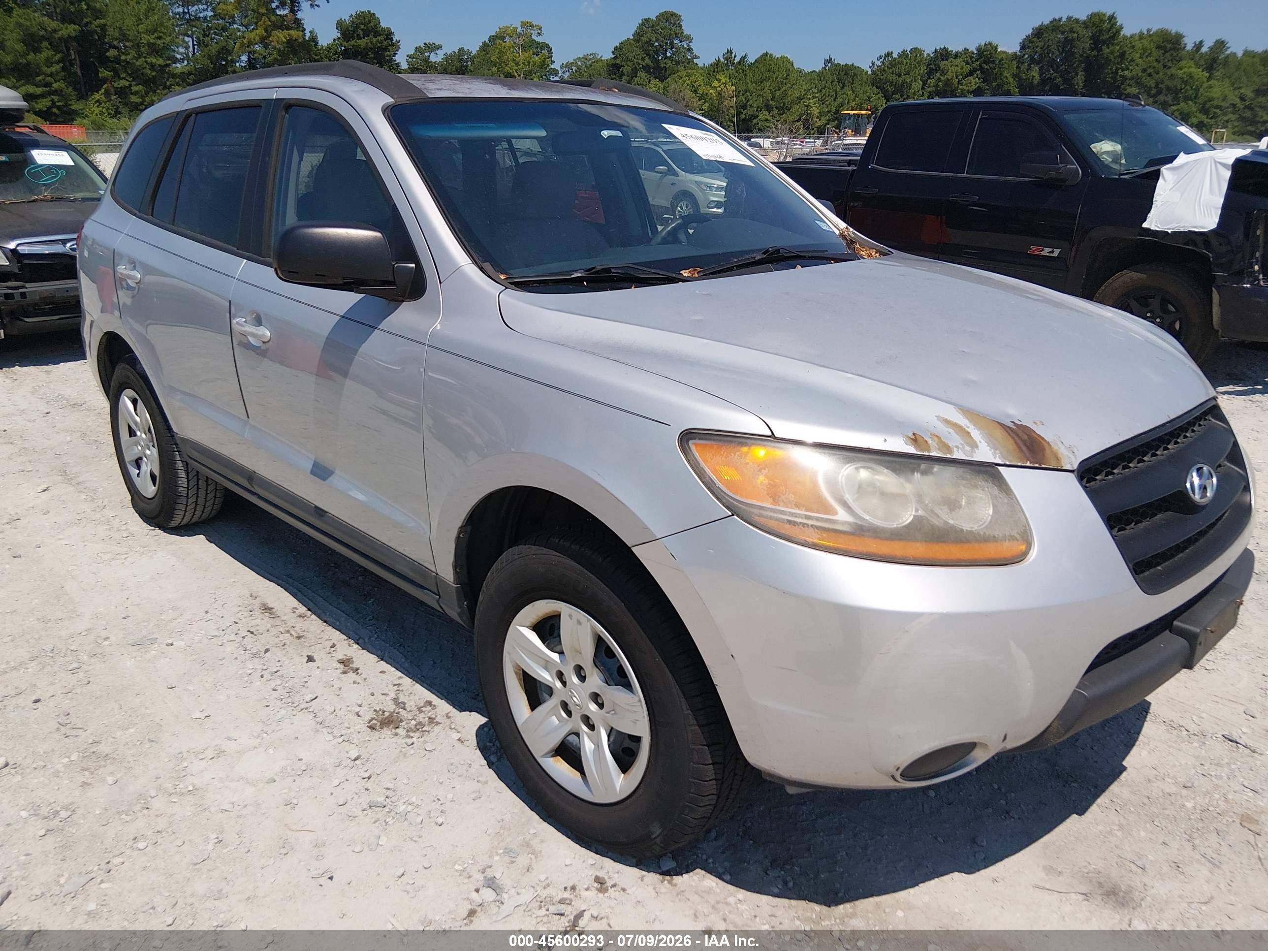 2009 Hyundai Santa Fe Gls Silver vin: 5NMSG13D09H330601