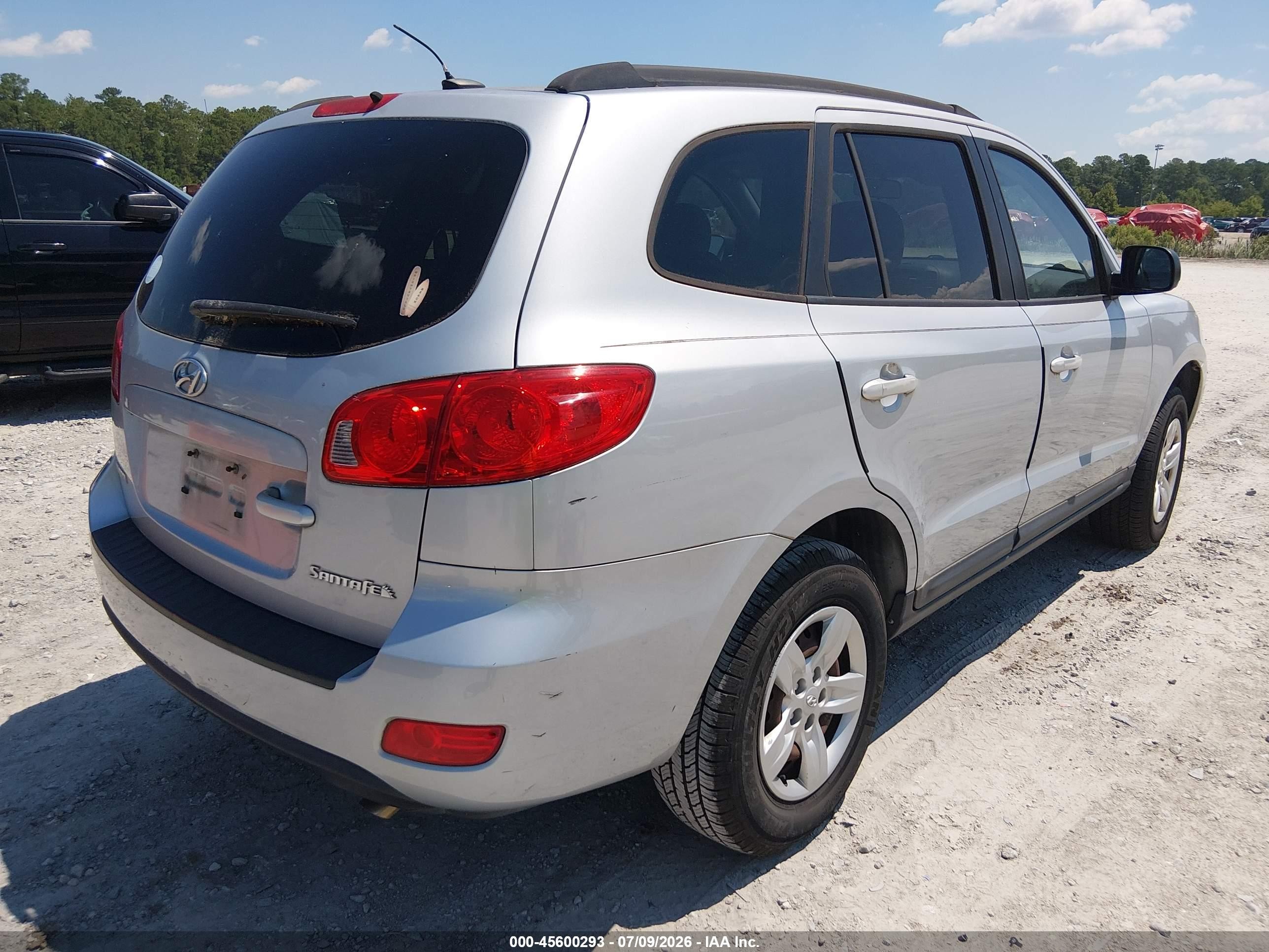 2009 Hyundai Santa Fe Gls Silver vin: 5NMSG13D09H330601