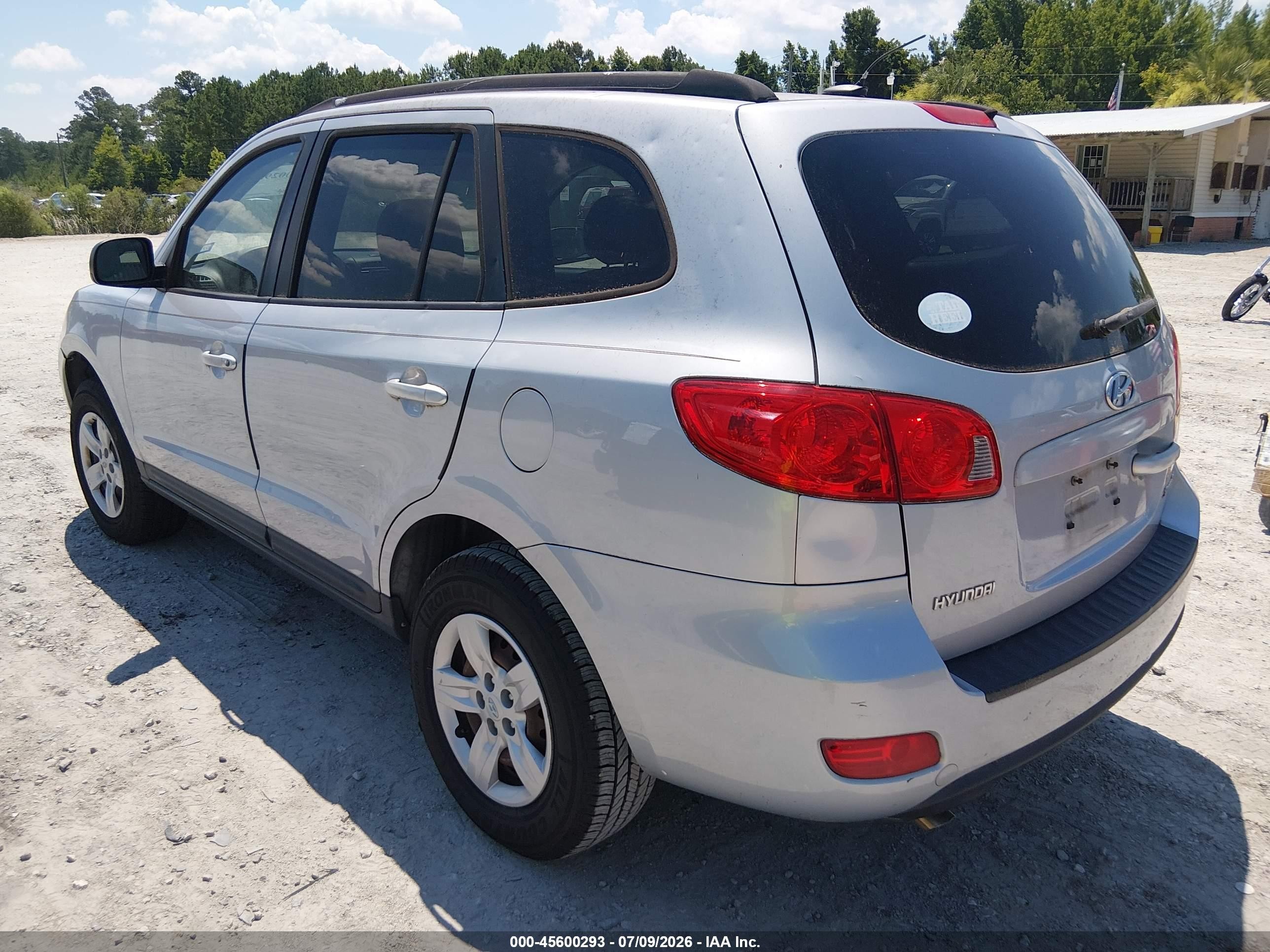 2009 Hyundai Santa Fe Gls Silver vin: 5NMSG13D09H330601