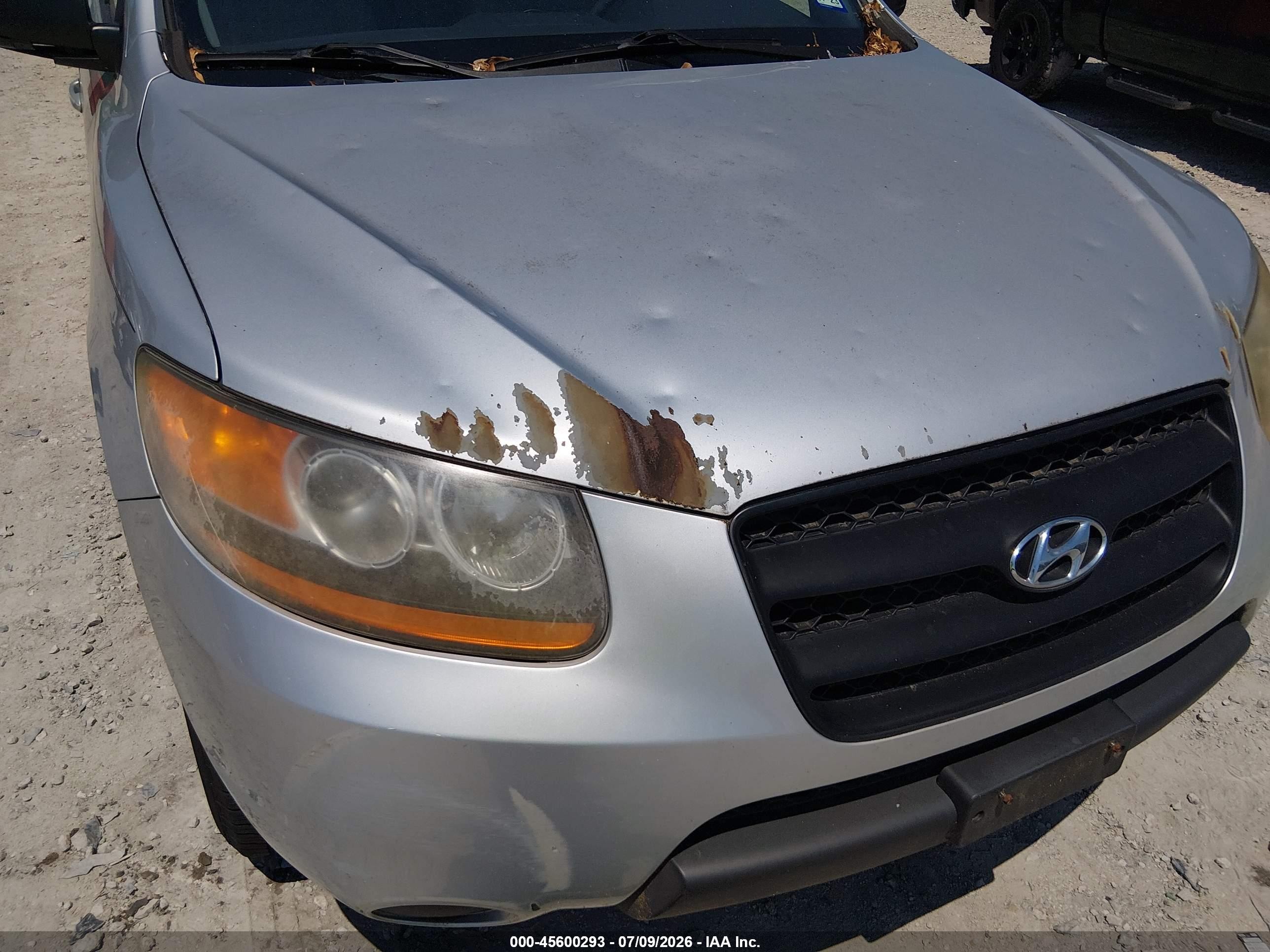 2009 Hyundai Santa Fe Gls Silver vin: 5NMSG13D09H330601