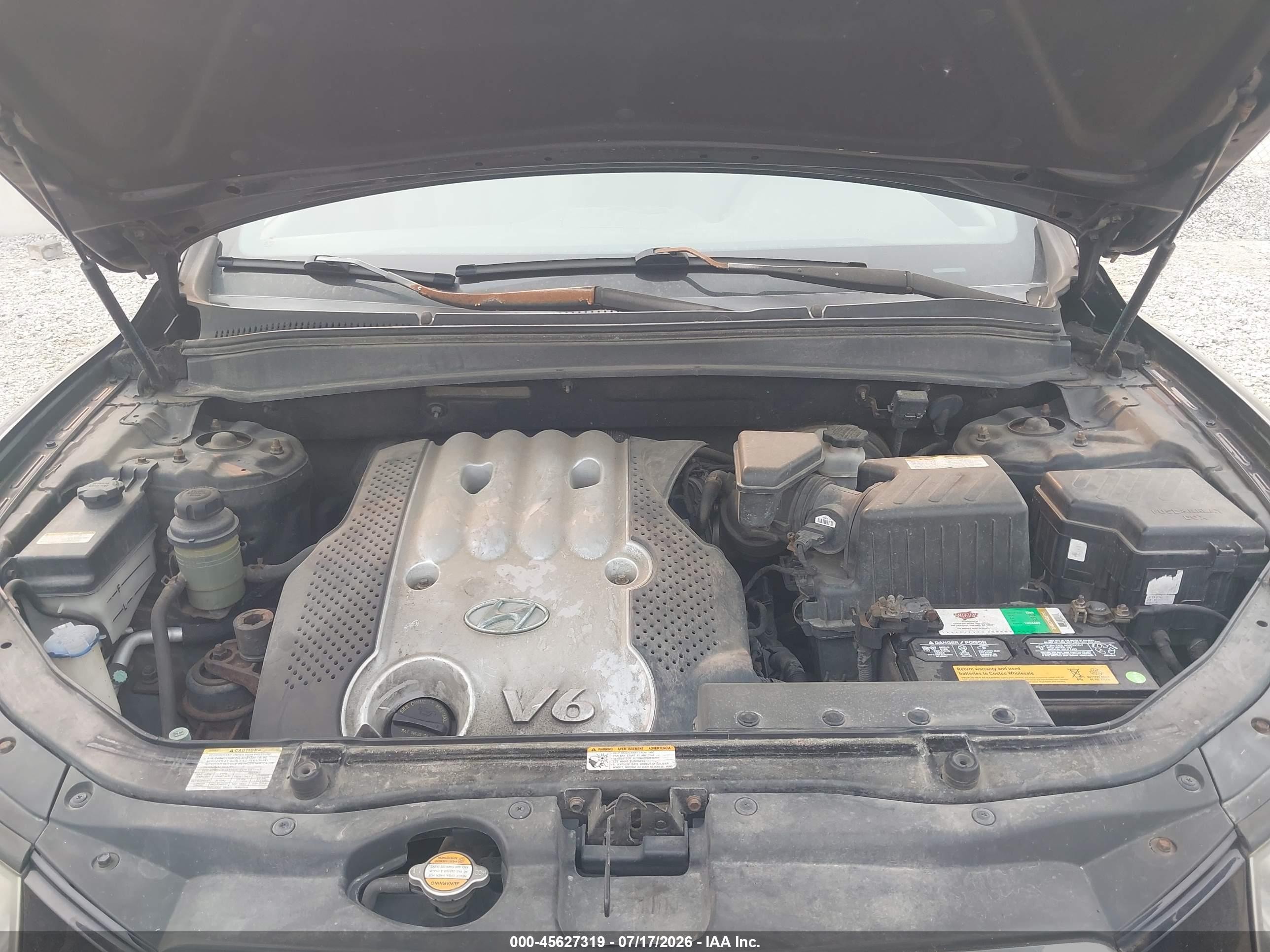 2007 Hyundai Santa Fe Gls Черный vin: 5NMSG13D17H041529