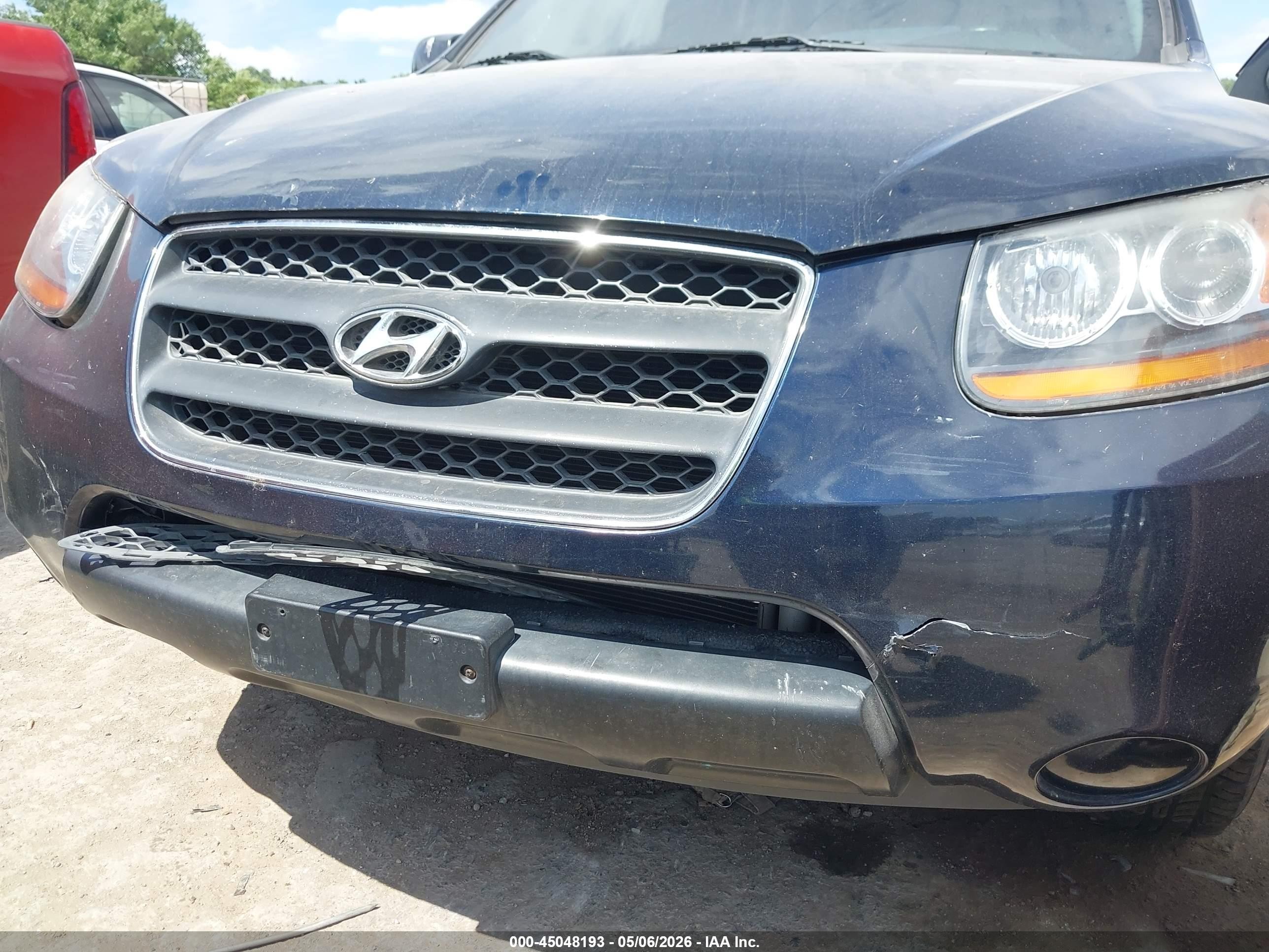 2007 Hyundai Santa Fe Gls Black vin: 5NMSG13D17H044558