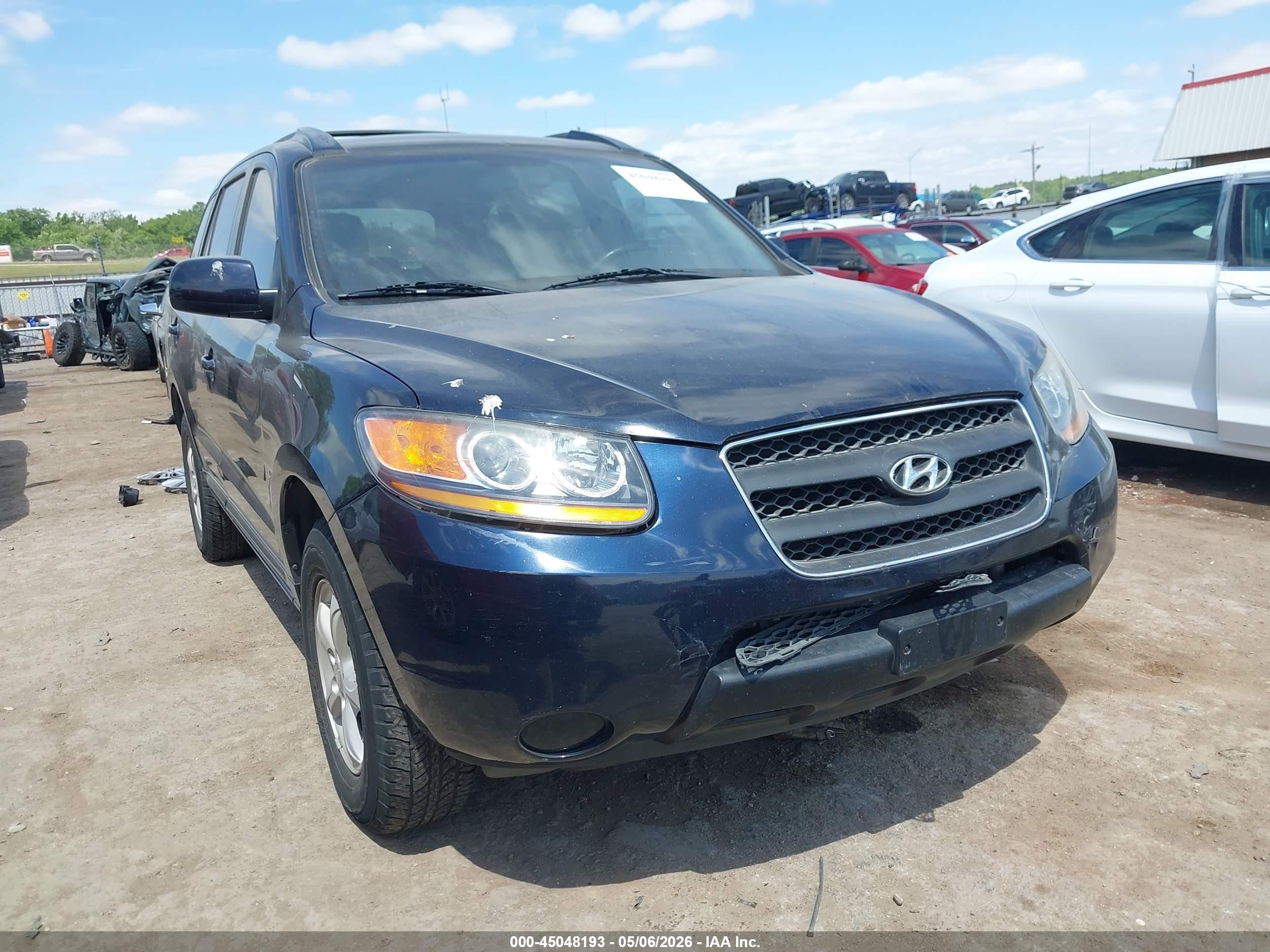 2007 Hyundai Santa Fe Gls Black vin: 5NMSG13D17H044558