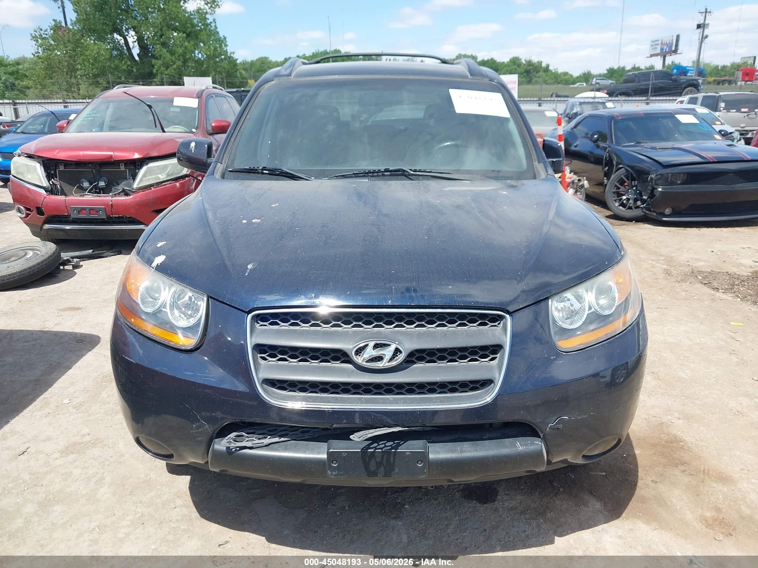 2007 Hyundai Santa Fe Gls Black vin: 5NMSG13D17H044558