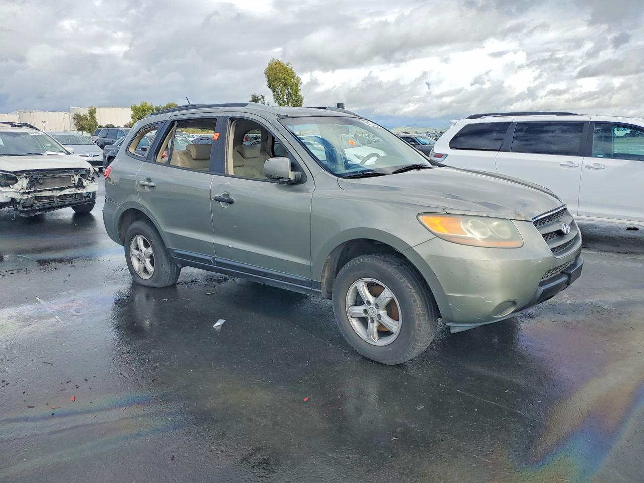 2007 Hyundai Santa Fe Gls Green vin: 5NMSG13D17H085708