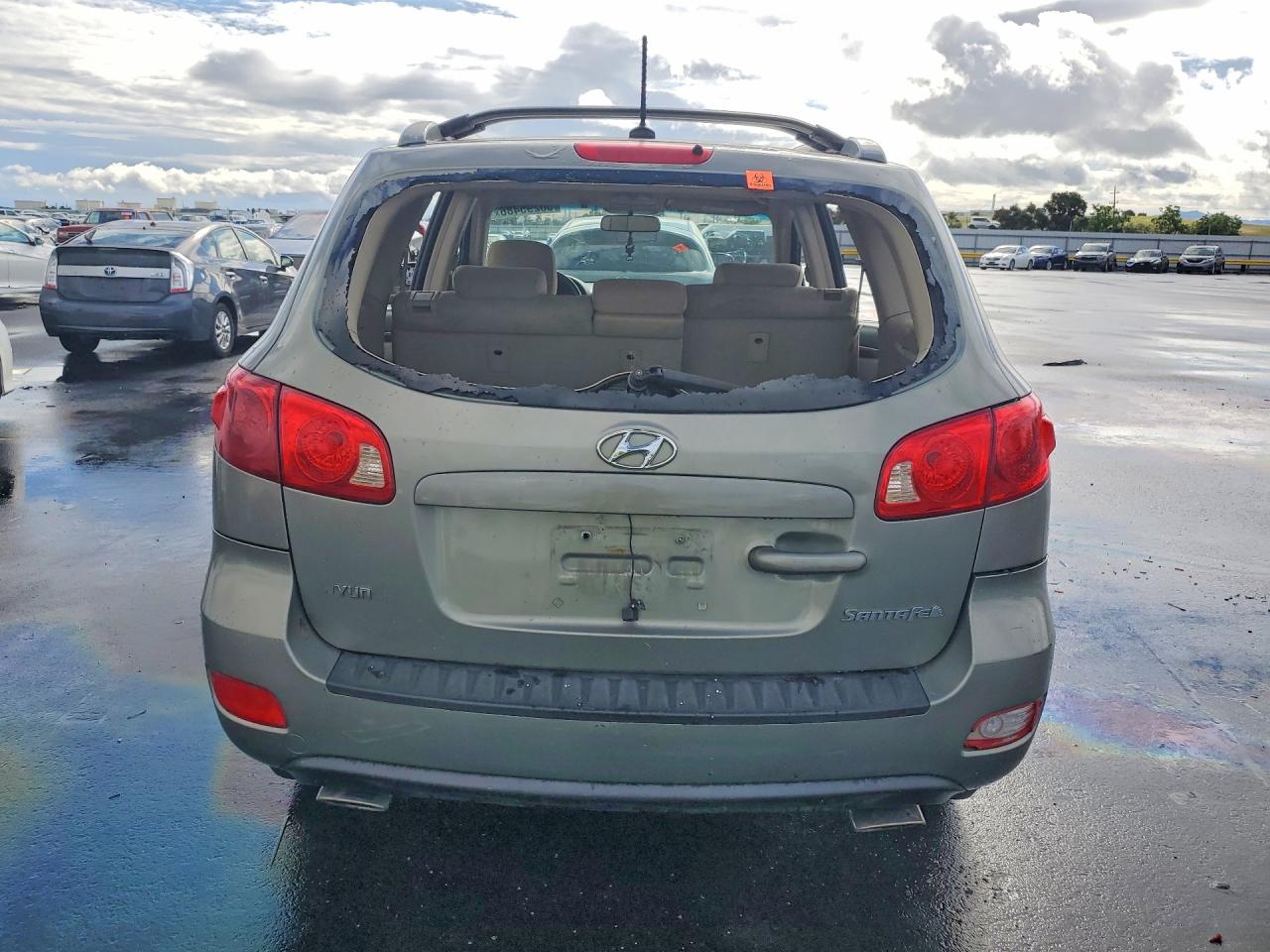 2007 Hyundai Santa Fe Gls Green vin: 5NMSG13D17H085708