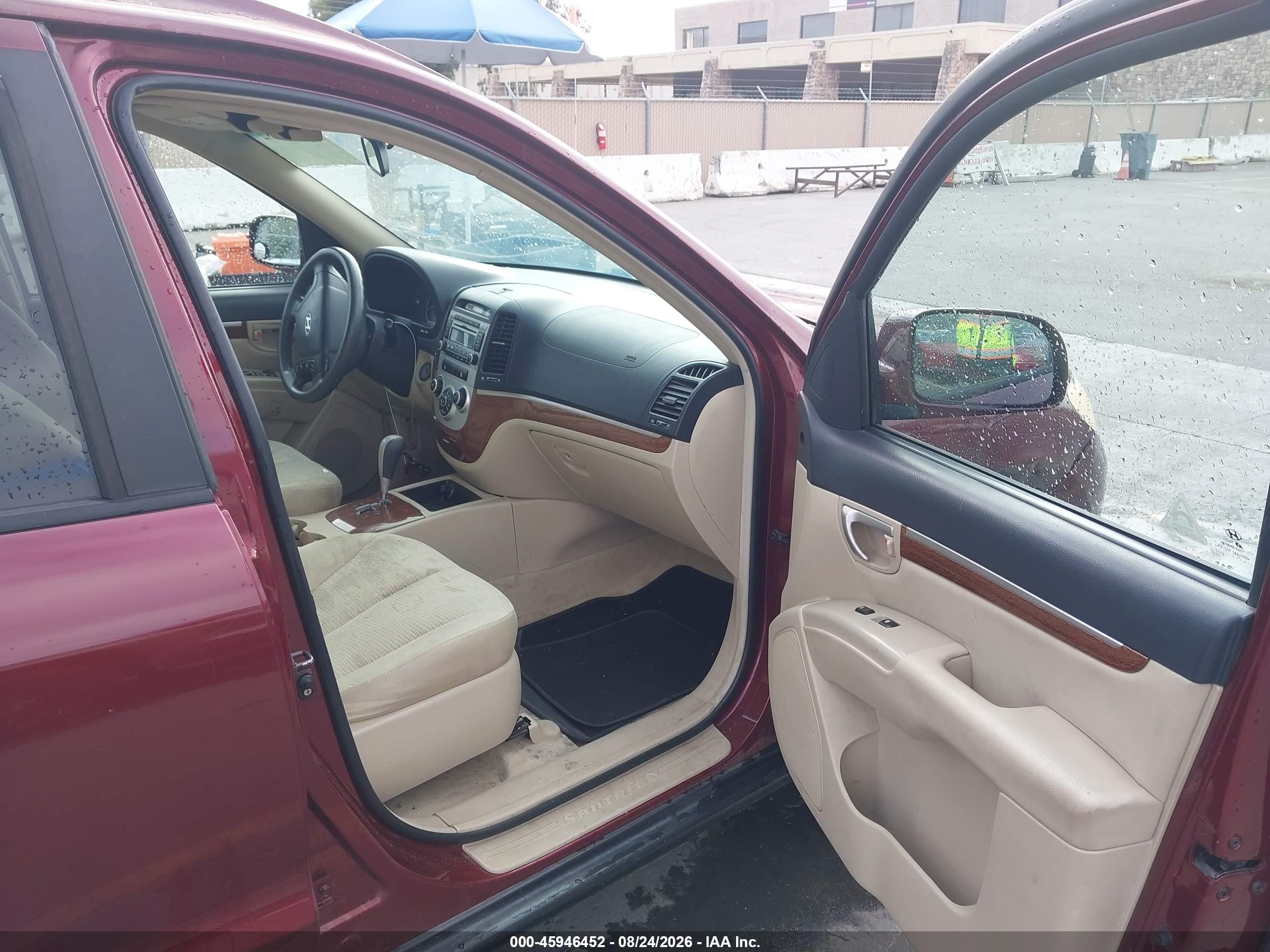 2007 Hyundai Santa Fe Gls Бордовый vin: 5NMSG13D17H090570