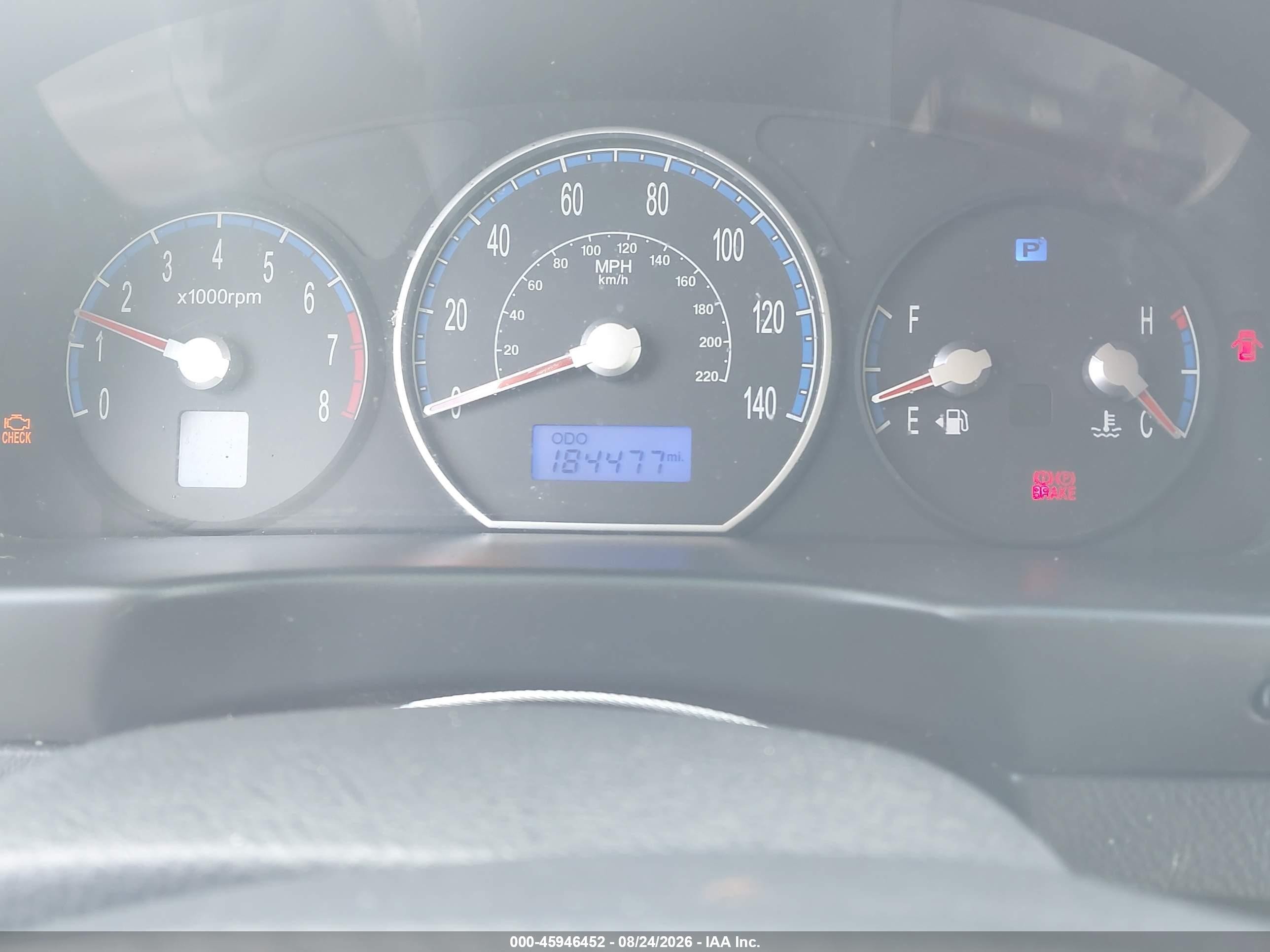 2007 Hyundai Santa Fe Gls Бордовый vin: 5NMSG13D17H090570