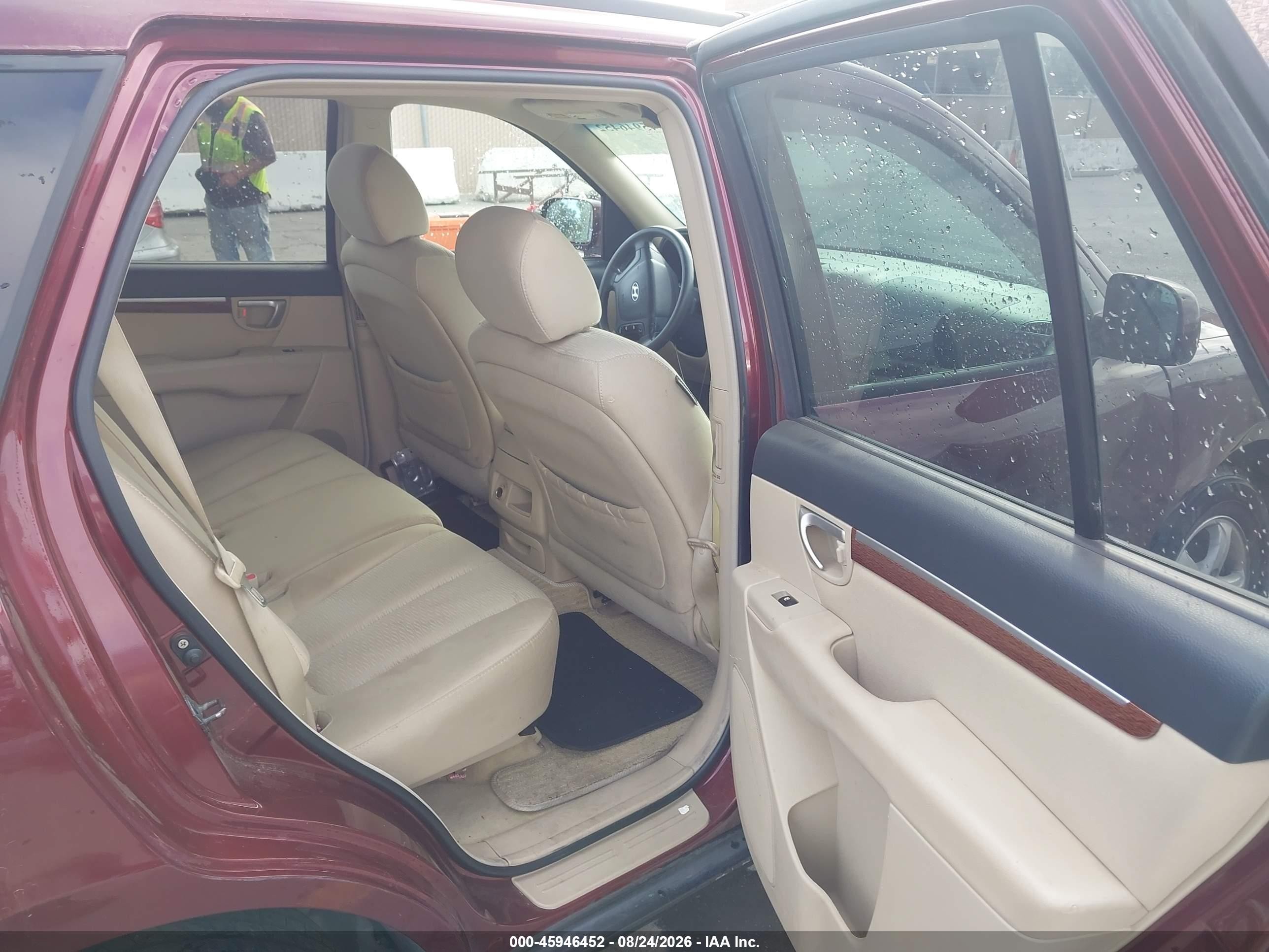 2007 Hyundai Santa Fe Gls Бордовый vin: 5NMSG13D17H090570