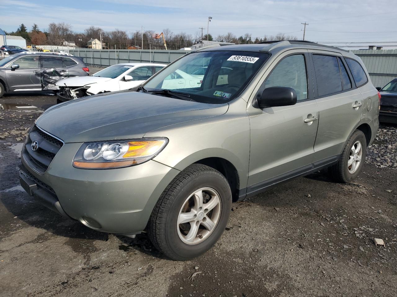 2007 Hyundai Santa Fe Gls Green vin: 5NMSG13D17H110588