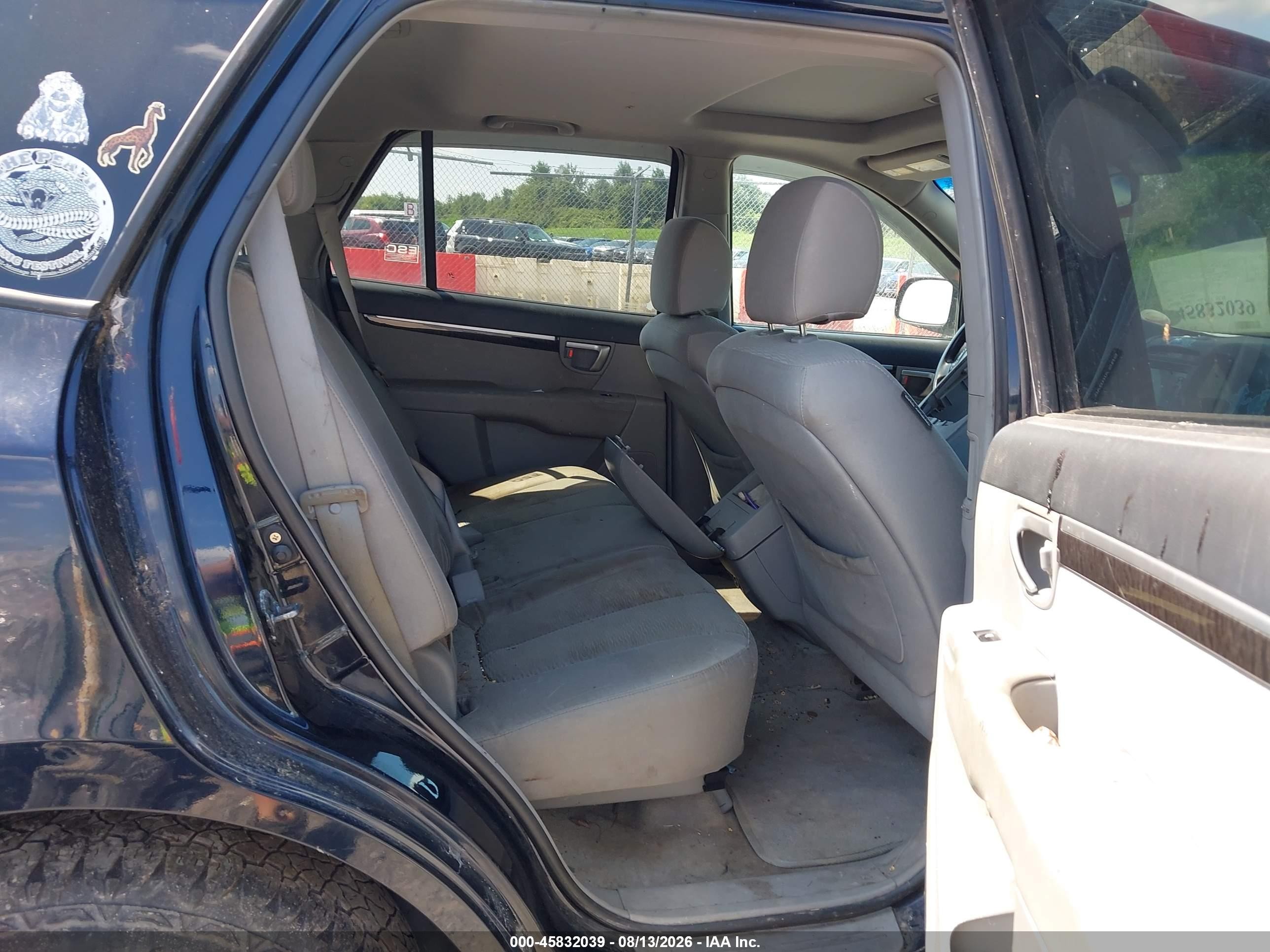 2007 Hyundai Santa Fe Gls Dark Blue vin: 5NMSG13D17H111546