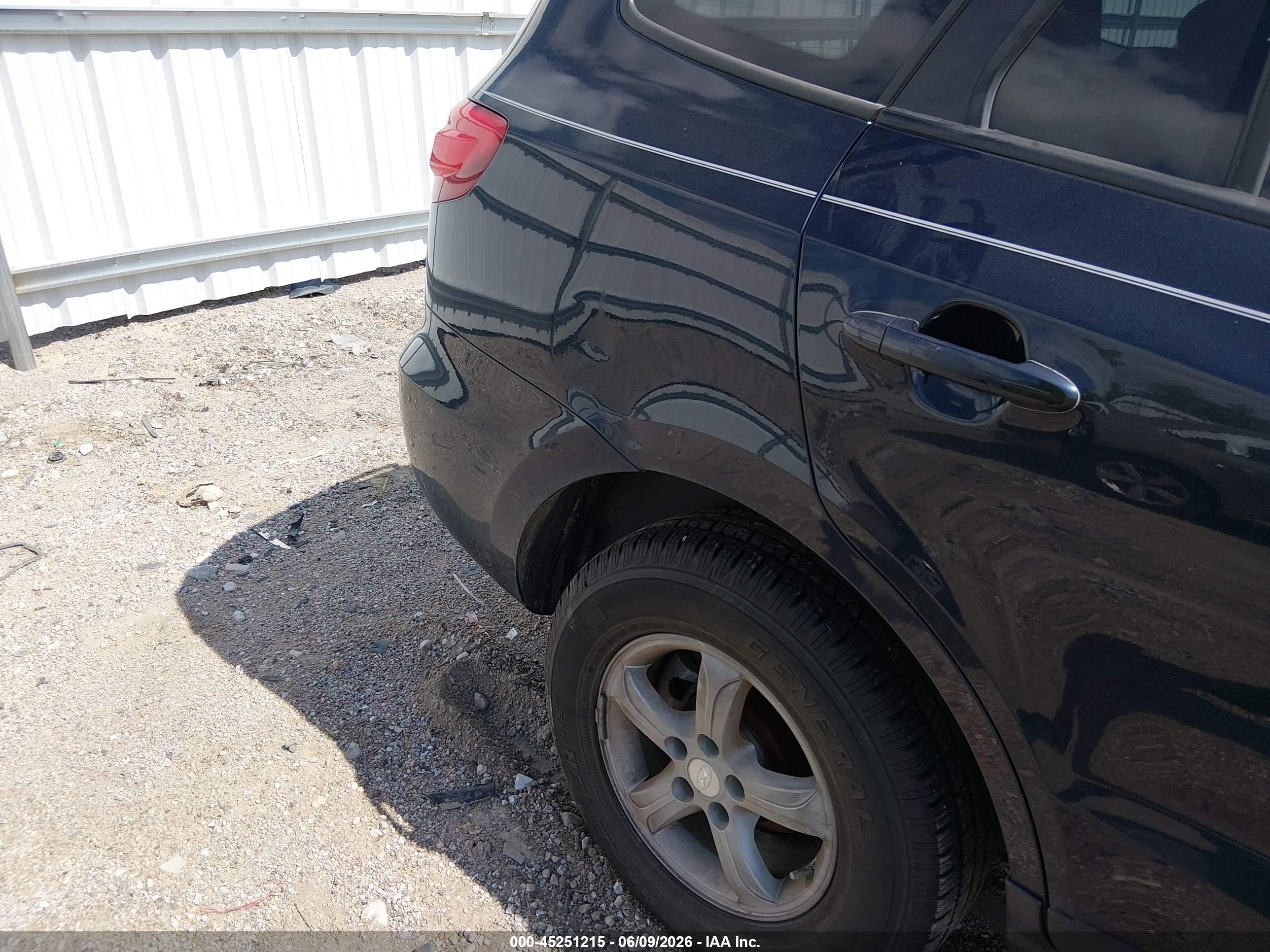 2007 Hyundai Santa Fe Gls Dark Blue vin: 5NMSG13D17H116522