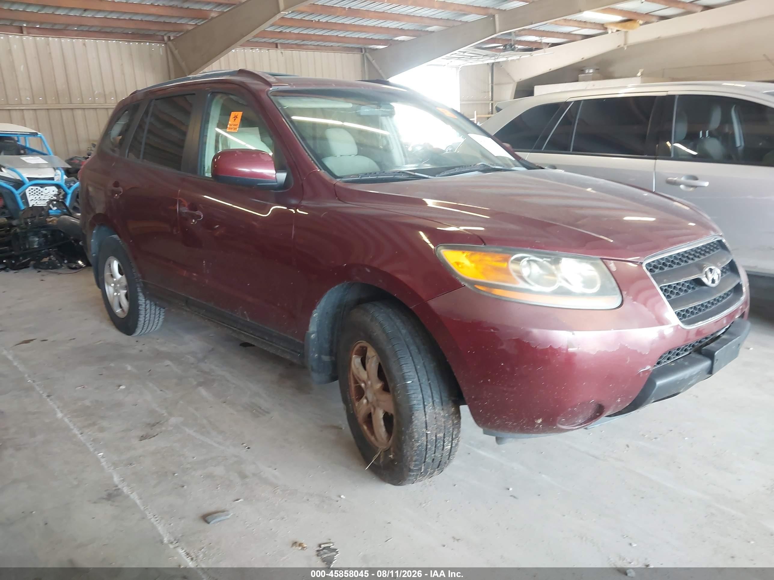 2007 Hyundai Santa Fe Gls Бордовый vin: 5NMSG13D17H127181