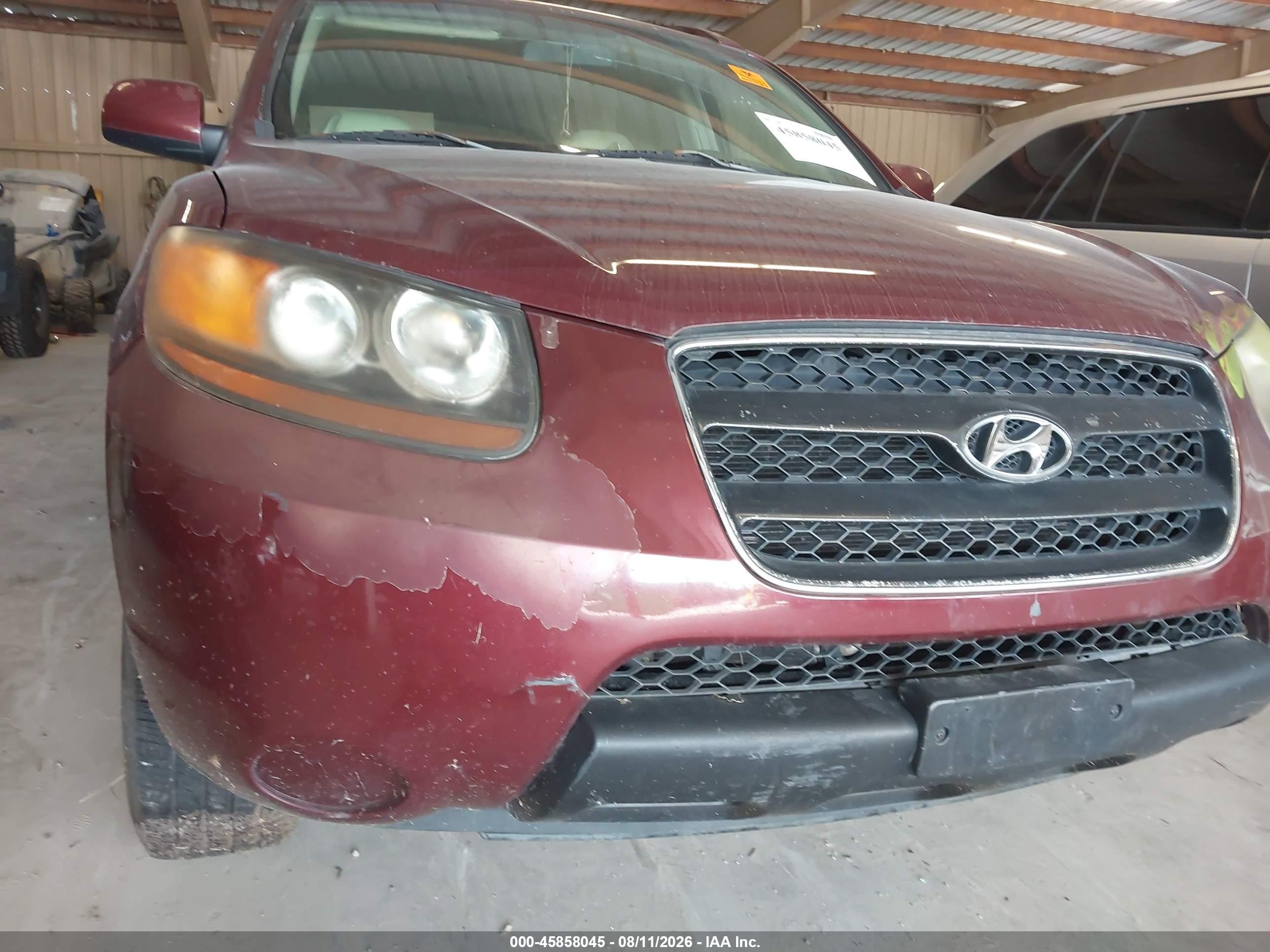 2007 Hyundai Santa Fe Gls Бордовый vin: 5NMSG13D17H127181