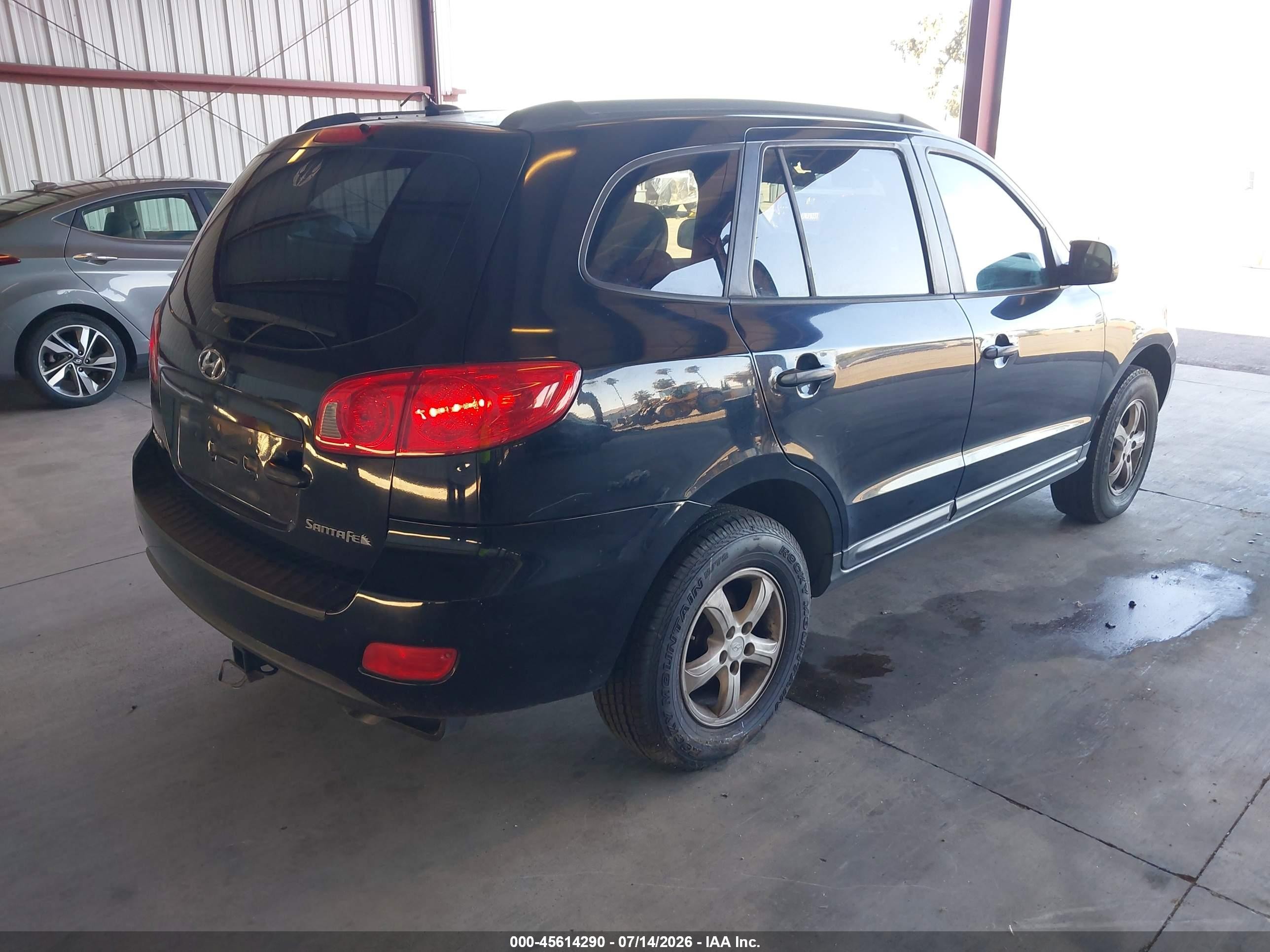 2008 Hyundai Santa Fe Gls Black vin: 5NMSG13D18H129692