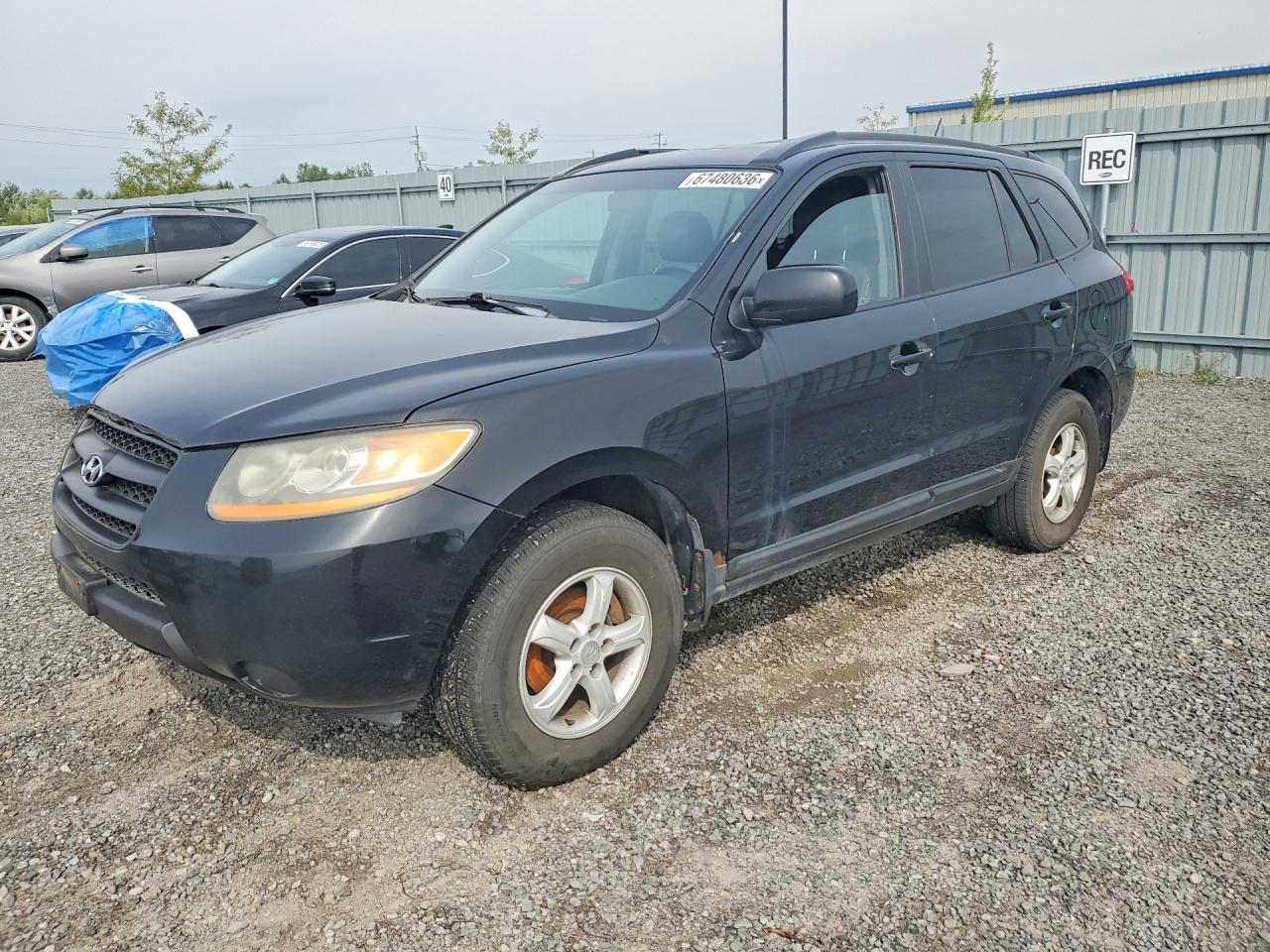 2008 Hyundai Santa Fe Gls Black vin: 5NMSG13D18H144760