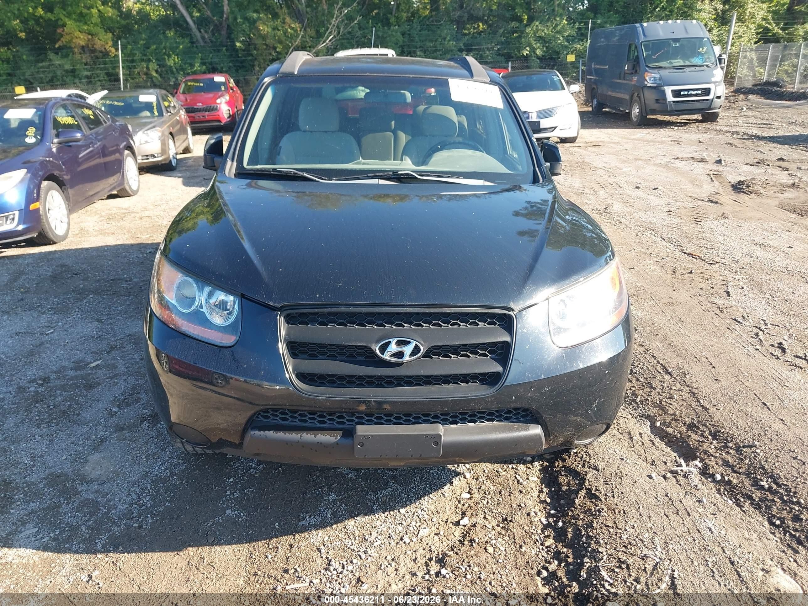 2008 Hyundai Santa Fe Gls Black vin: 5NMSG13D18H181744