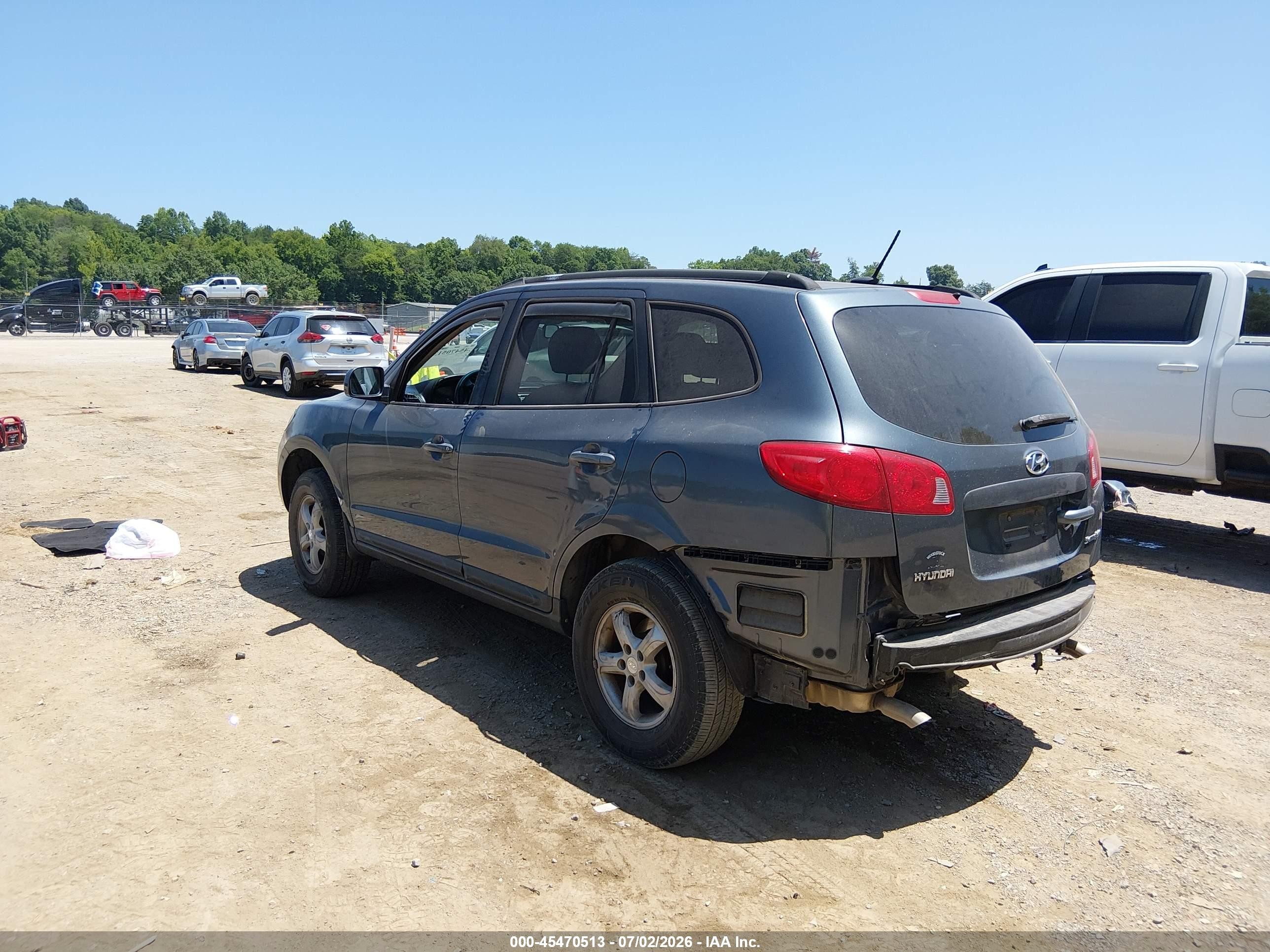 2008 Hyundai Santa Fe Gls Blue vin: 5NMSG13D18H192193